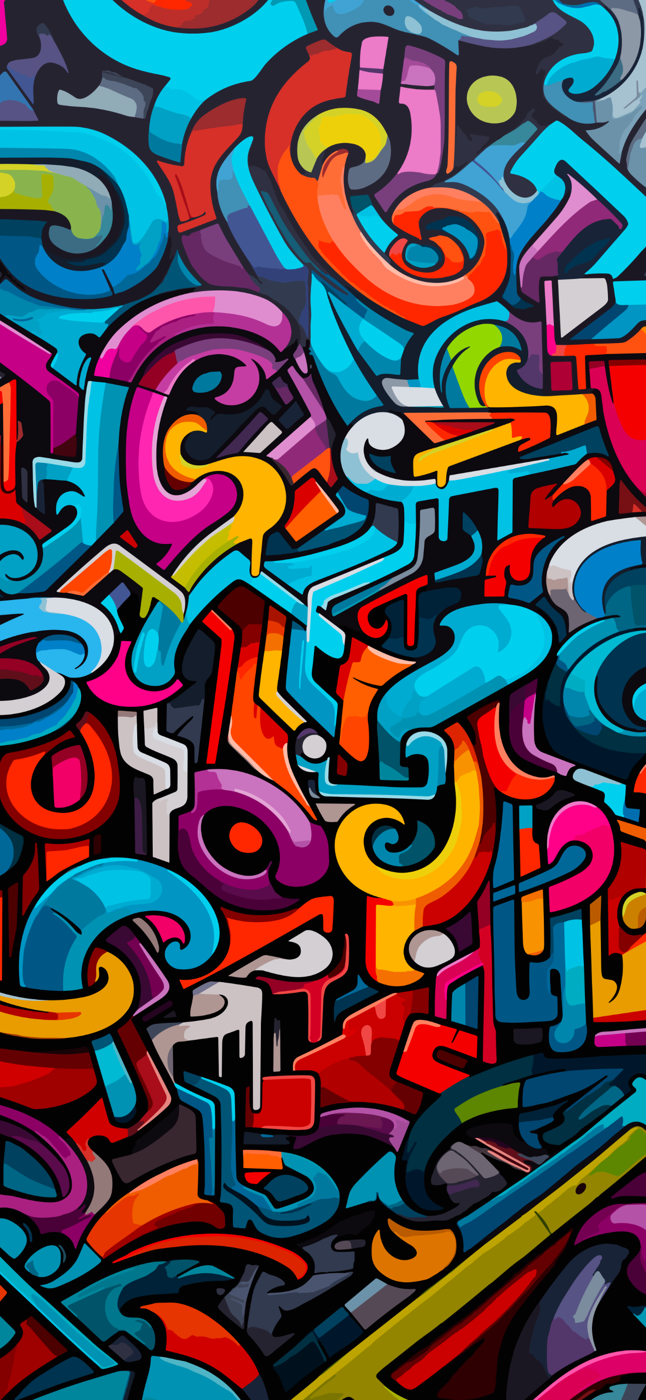 Graffiti iPhone 15 Pro Max Wallpaper 1290x2796