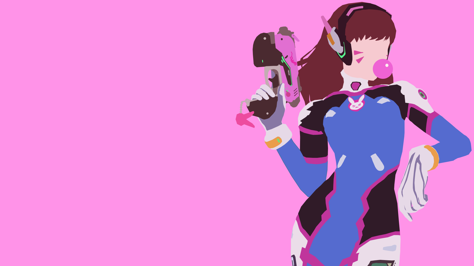 Dva Overwatch Laptop Wallpaper 2000x1125