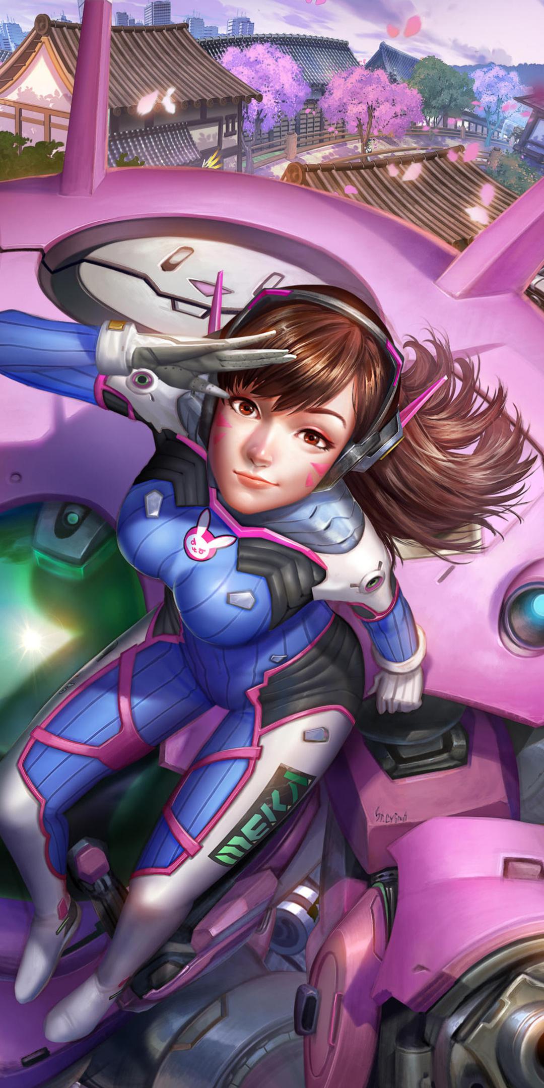 Dva Overwatch Mobile Wallpaper 1080x2160