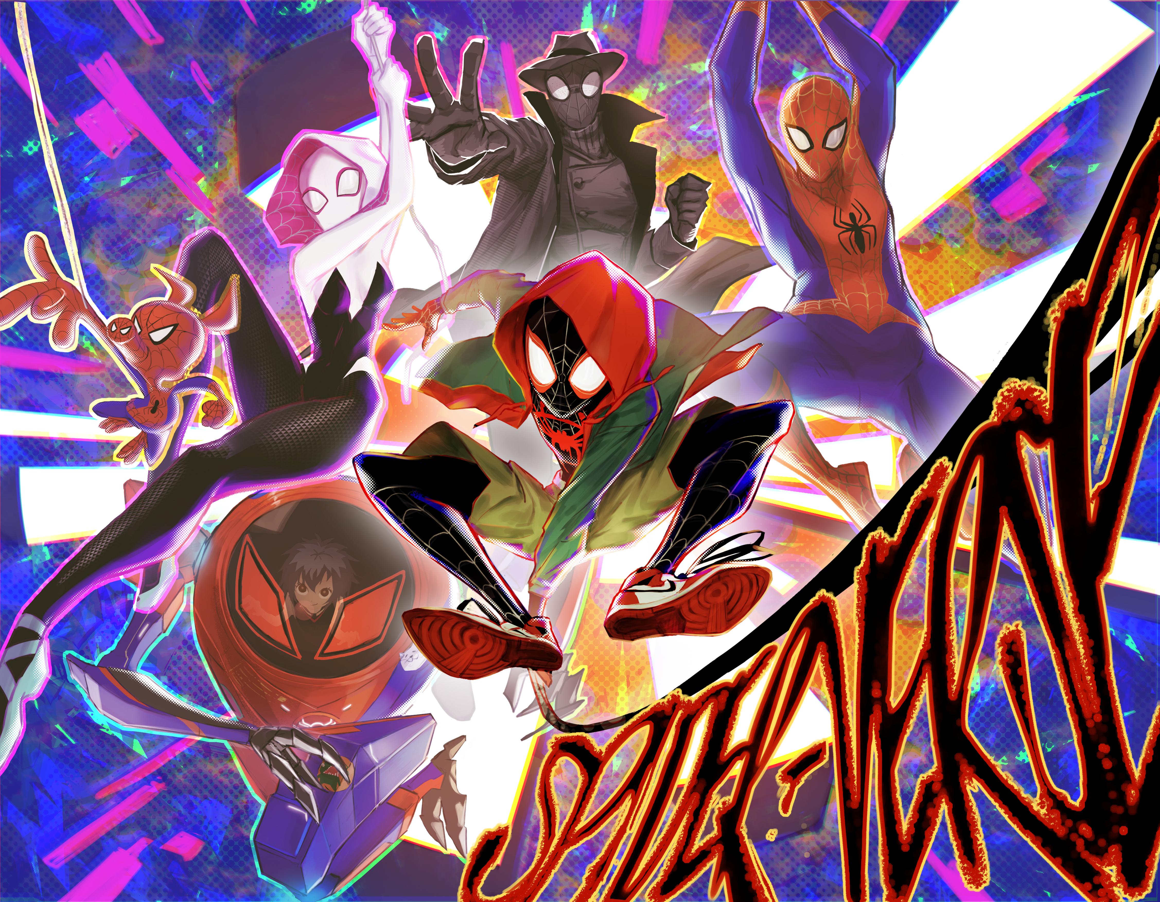 Spiderman Into The Spider Verse 2 MacBook Wallpaper 4508x3508