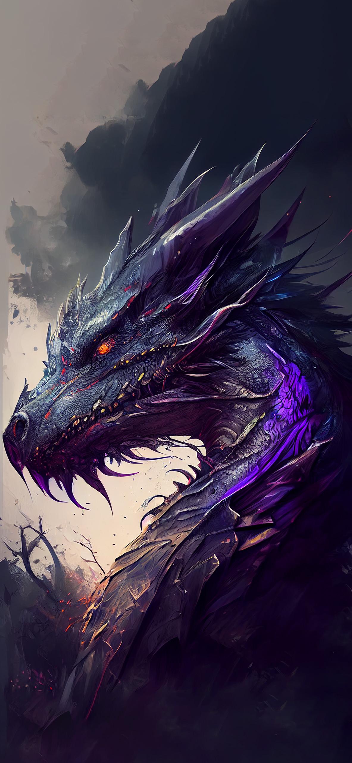 Dragon Mobile Background 1183x2560