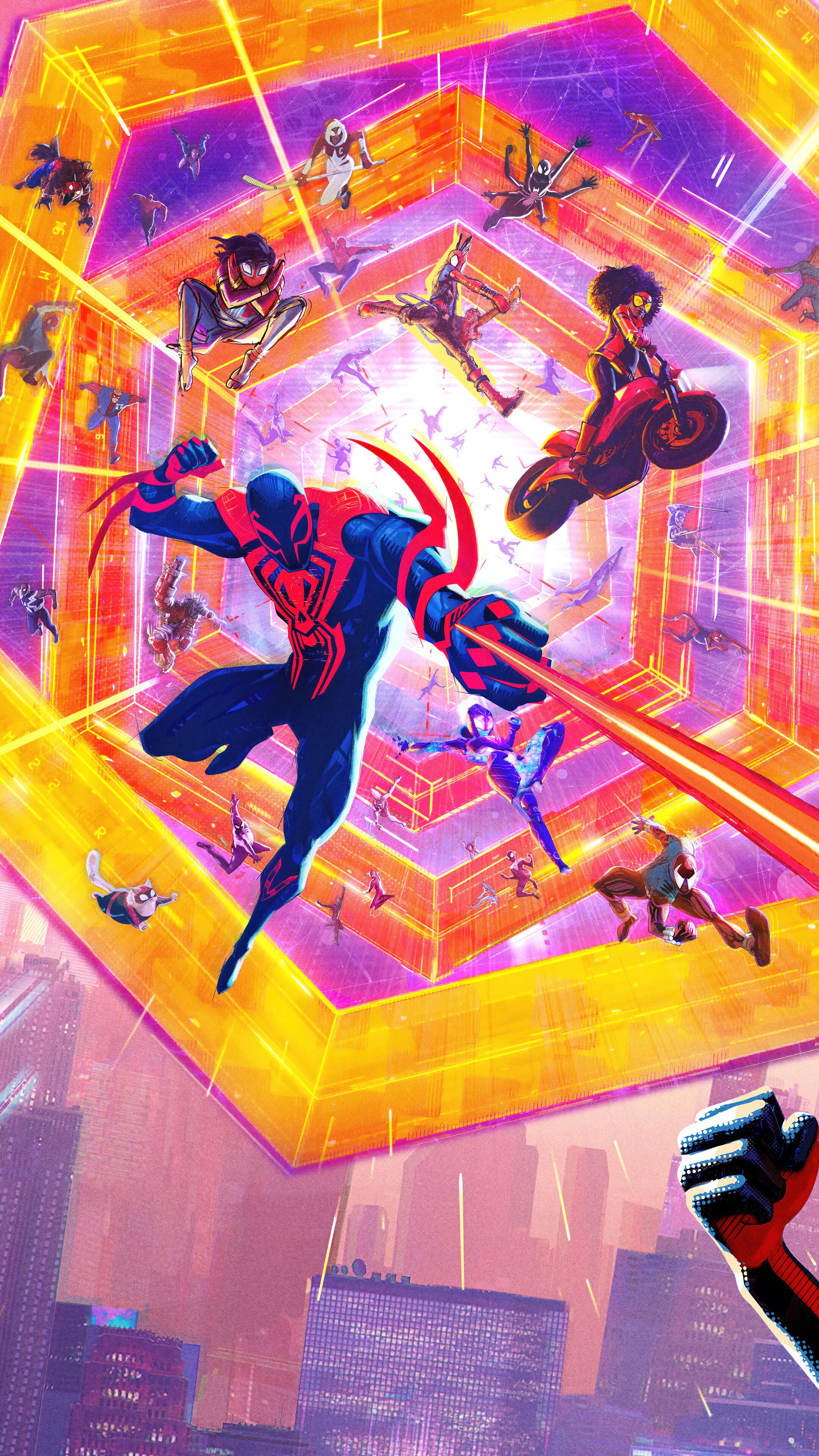 Spiderman Into The Spider Verse 2 4k Phone Wallpaper 2160x3840