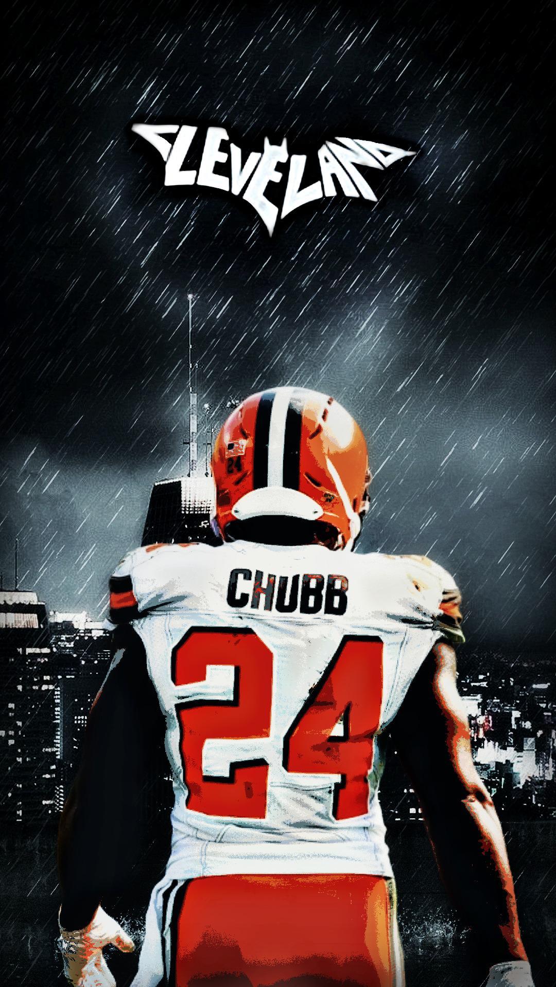 Nick Chubb Mobile Wallpaper 1080x1920