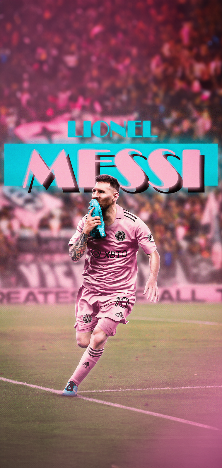 Lionel Messi Inter Miami Android Wallpaper Image 758x1600