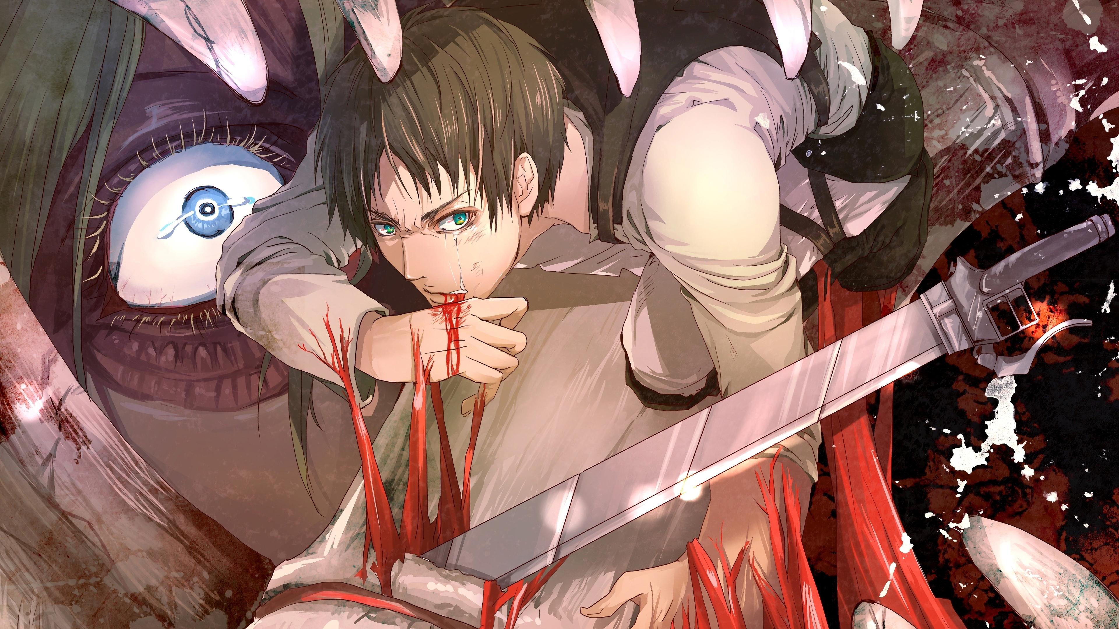 Eren Yeager 4k UHD Wallpaper 3840x2160