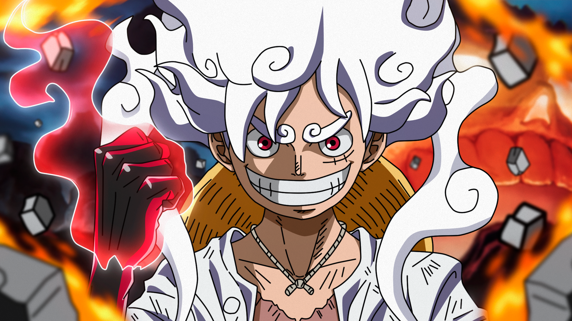 Gear 5 Luffy Full HD 1080p Wallpaper 1920x1080