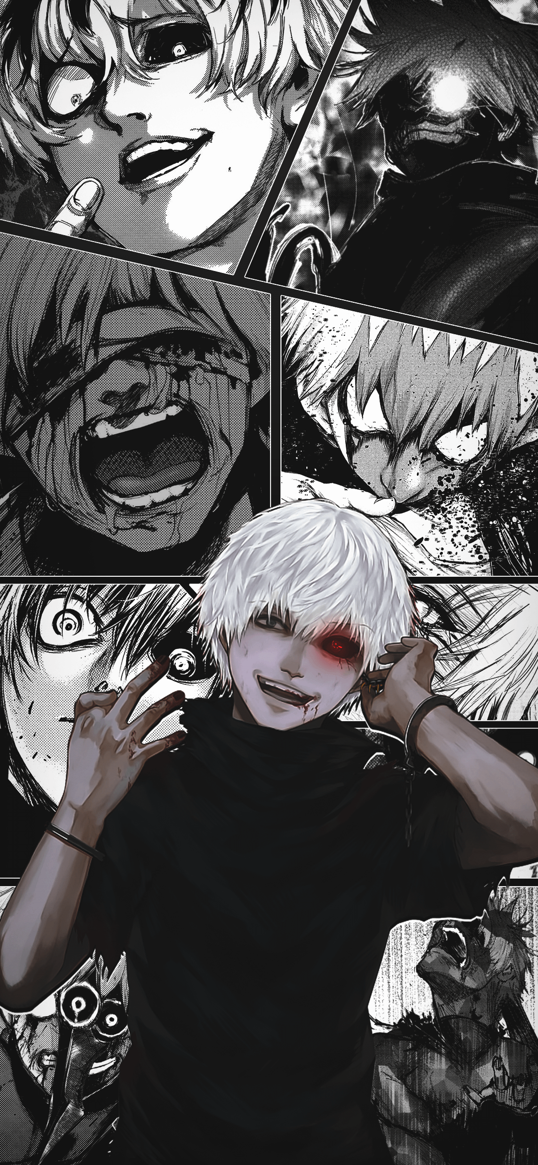 Ken Kaneki iPhone 13 Mini Wallpaper 1080x2340