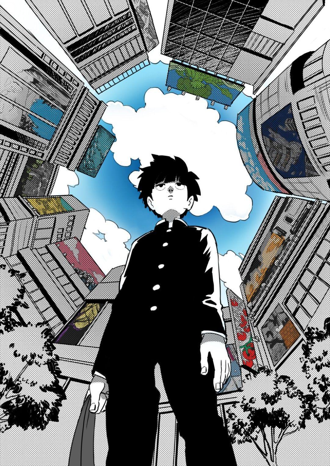 Mob Psycho Mobile Background 1081x1526