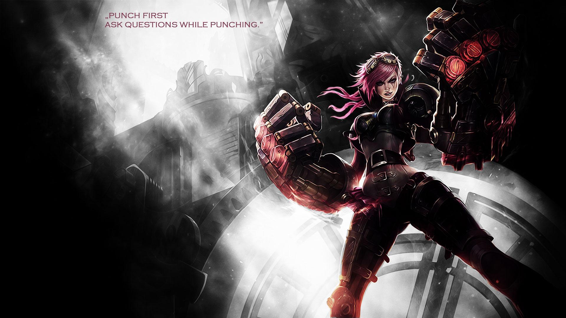 Vi League Of Legends Full HD 1080p Wallpaper 1920x1080