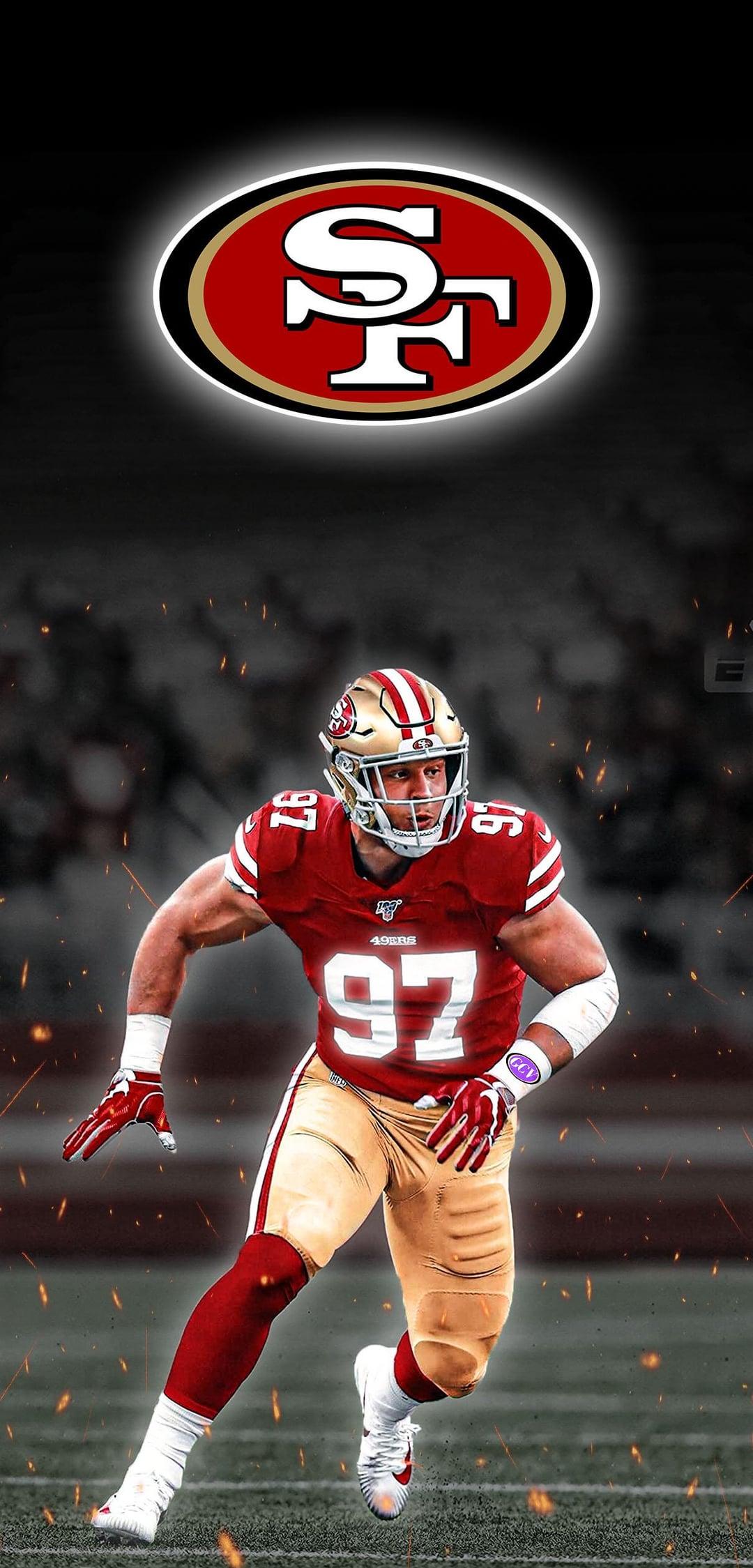 Nick Bosa Mobile Background 1080x2250