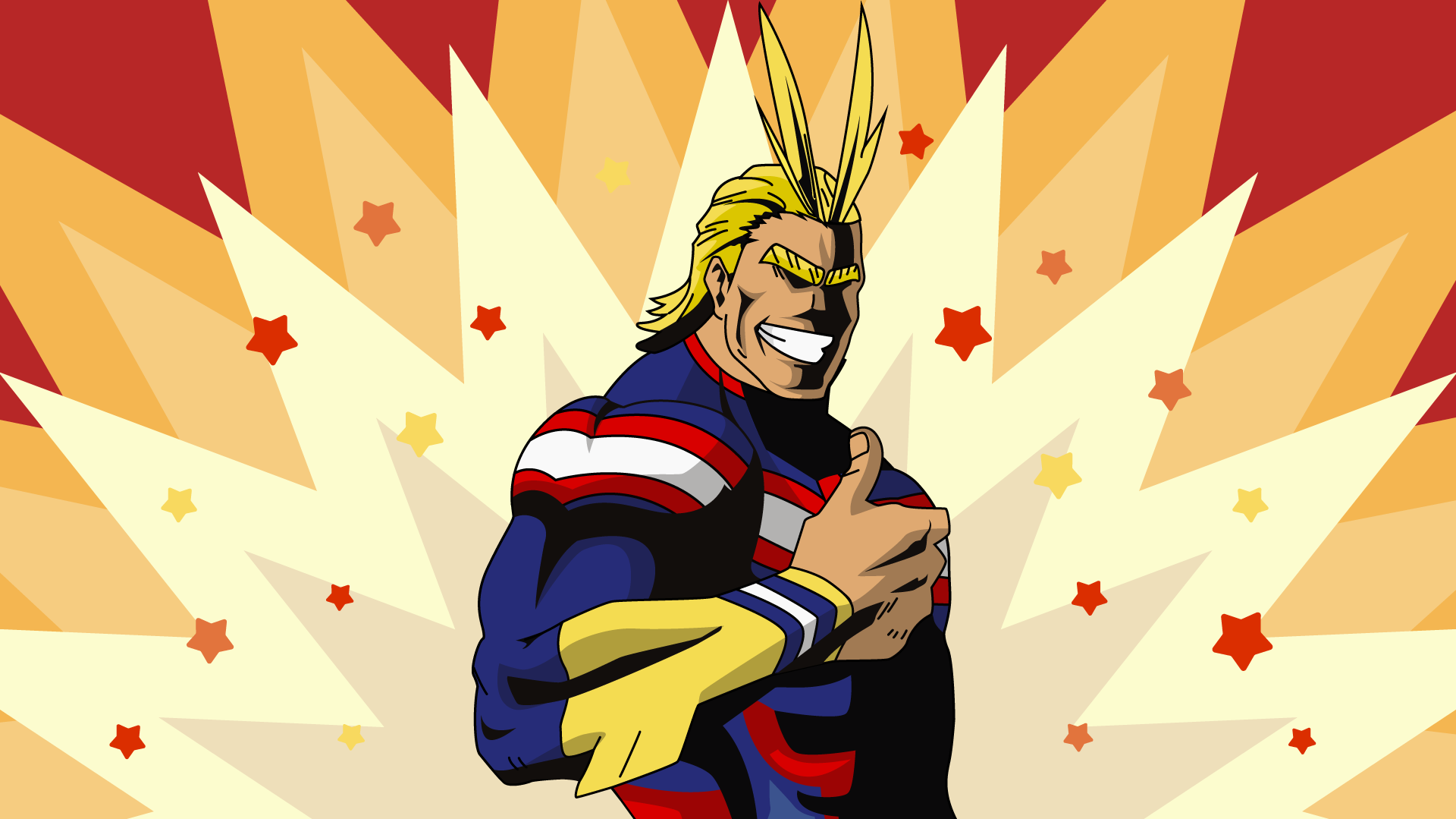 All Might Full HD 1080p Wallpaper 1920x1080