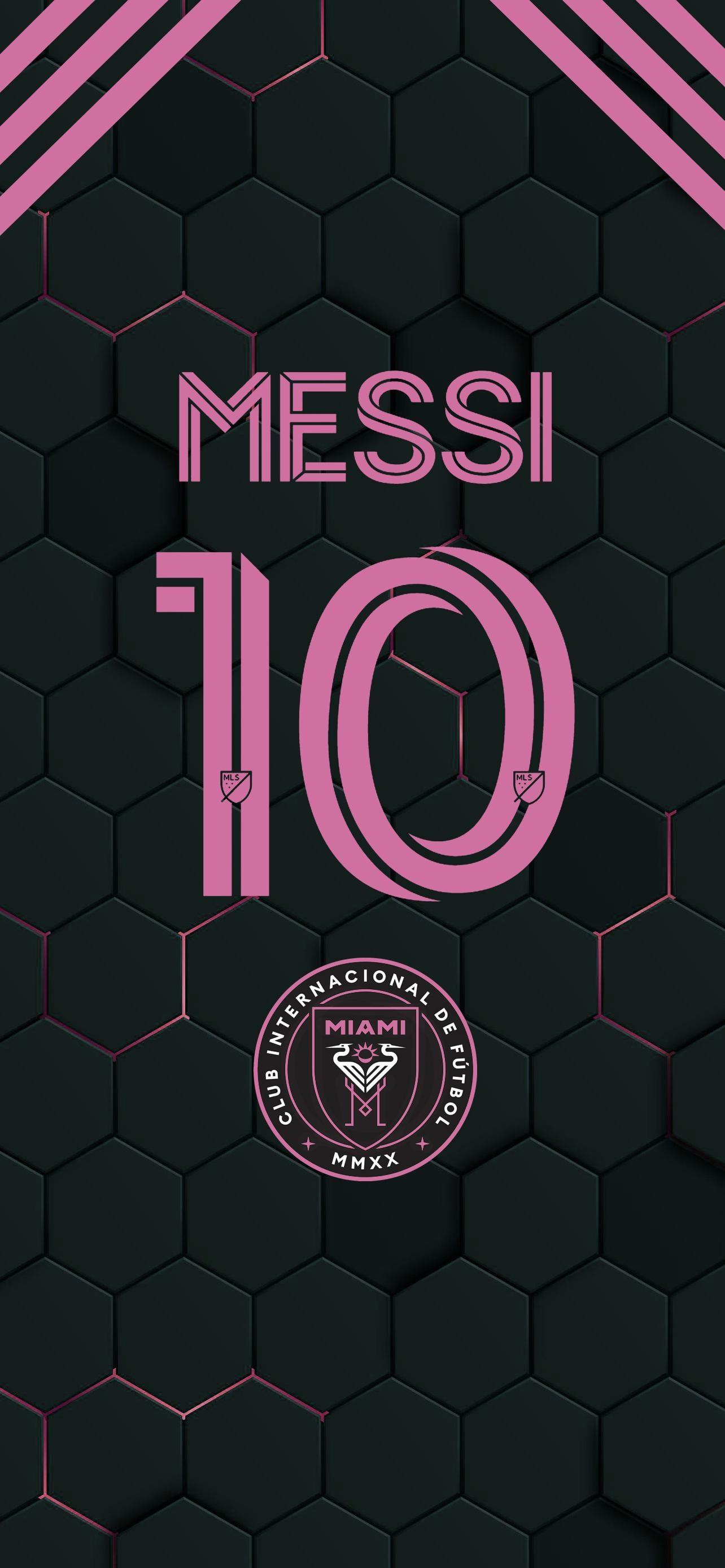 Lionel Messi Inter Miami iPhone 14 Plus Wallpaper 1284x2778