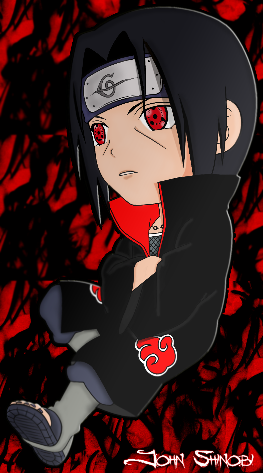 Itachi Chibi Android Wallpaper 1000x1800