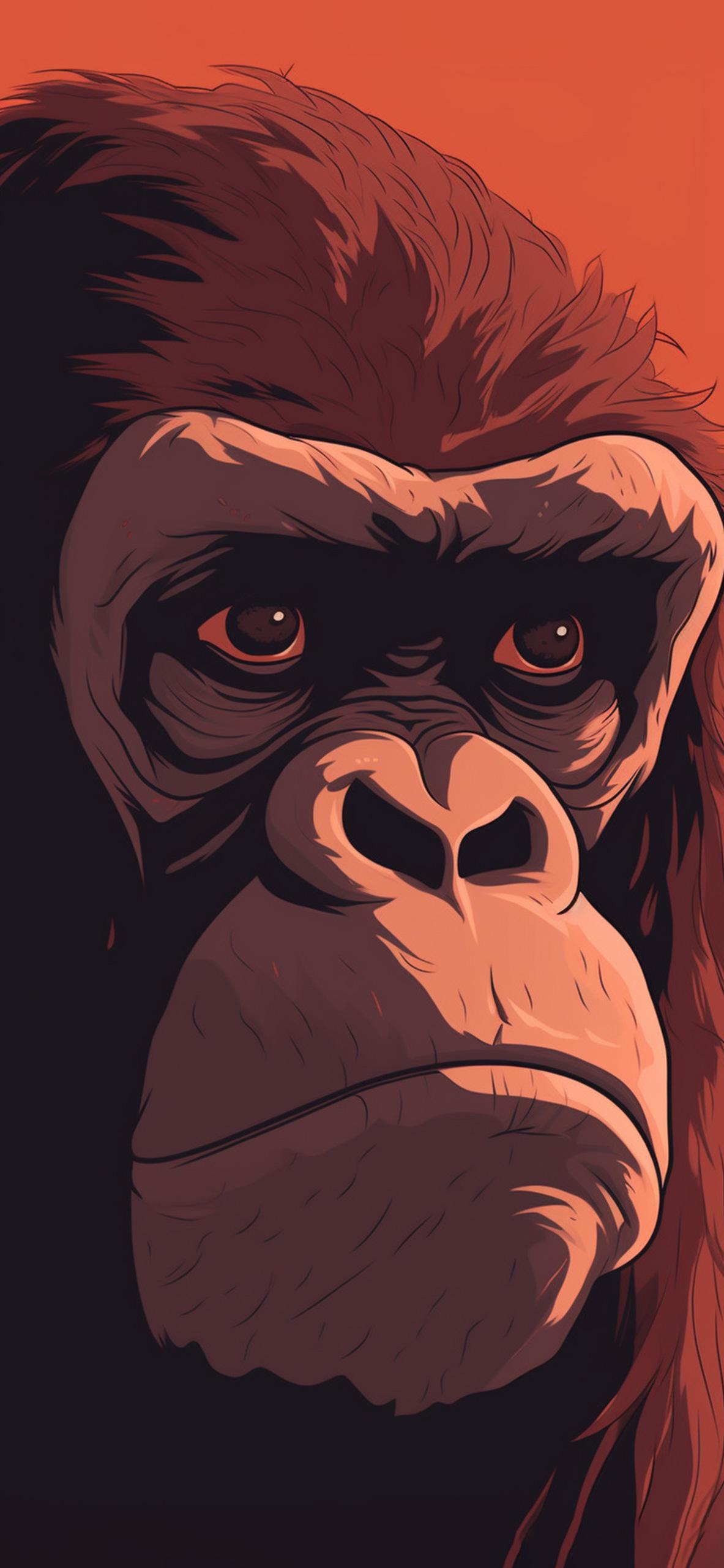 Gorilla Phone Wallpaper 1183x2560