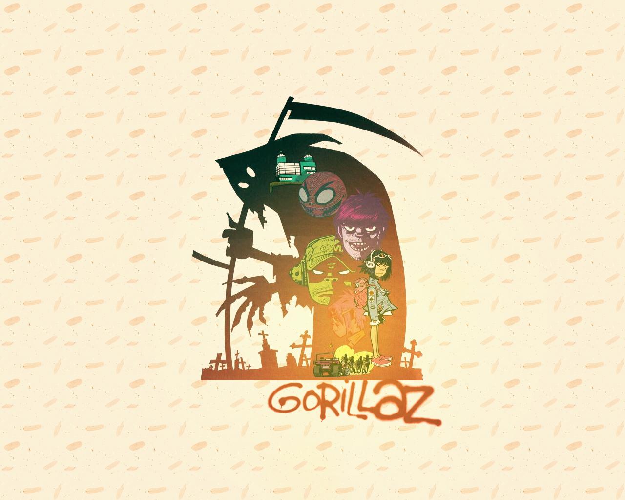 Gorillaz Background Image 1280x1024