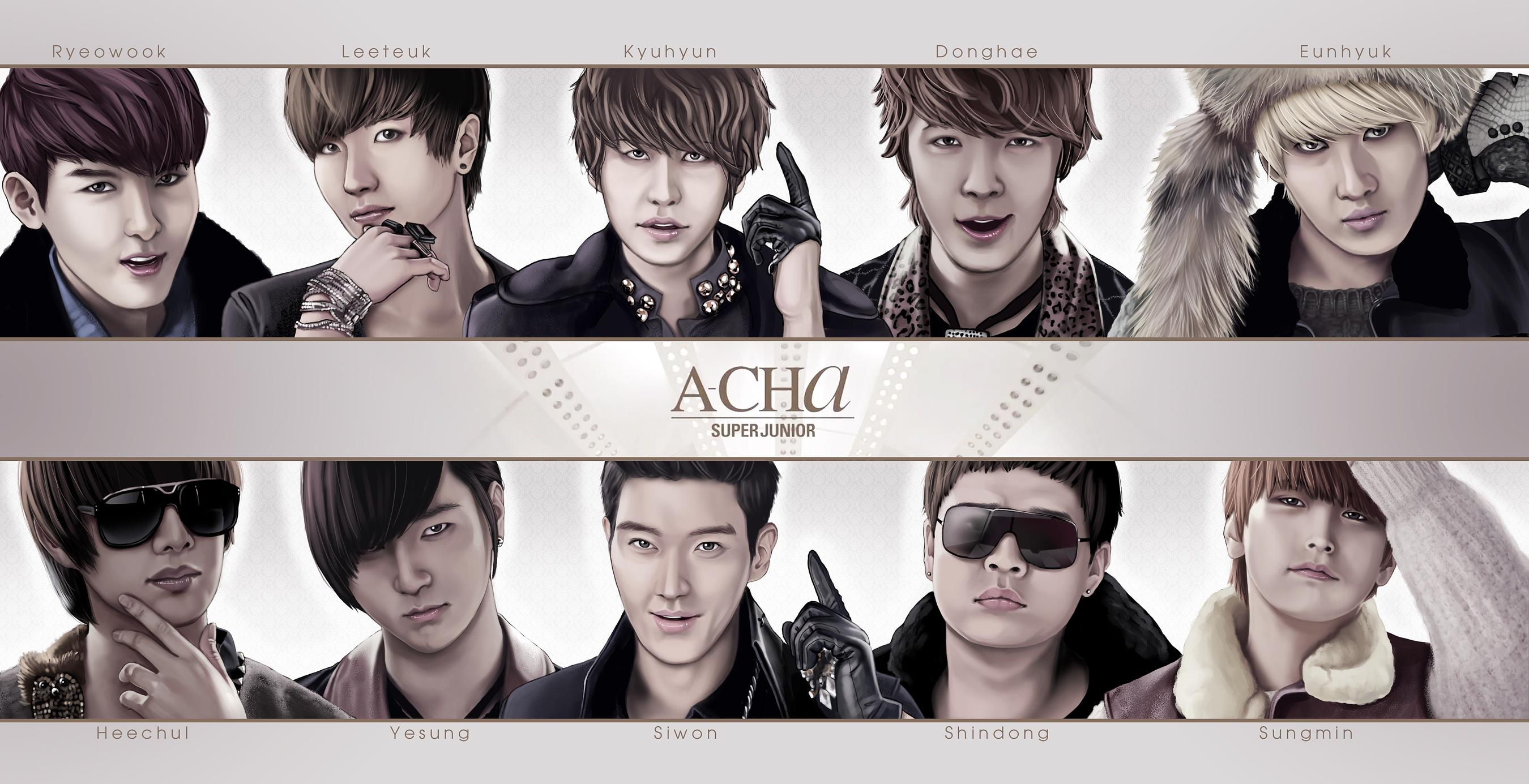 Super Junior Members Wallpaper Image 2700x1386