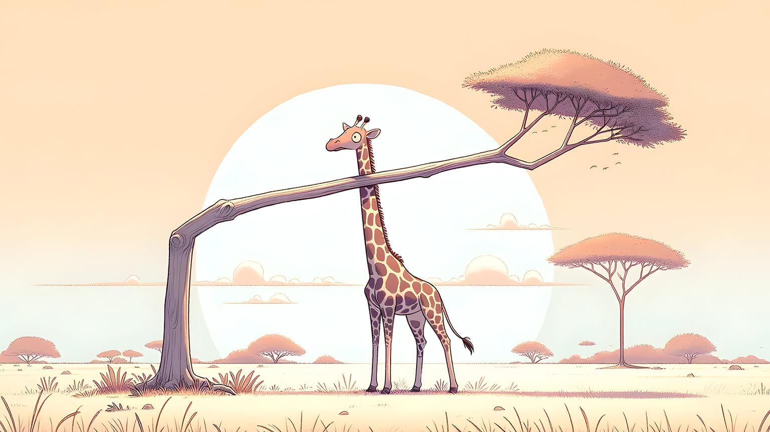 Giraffe Background Image 1536x864