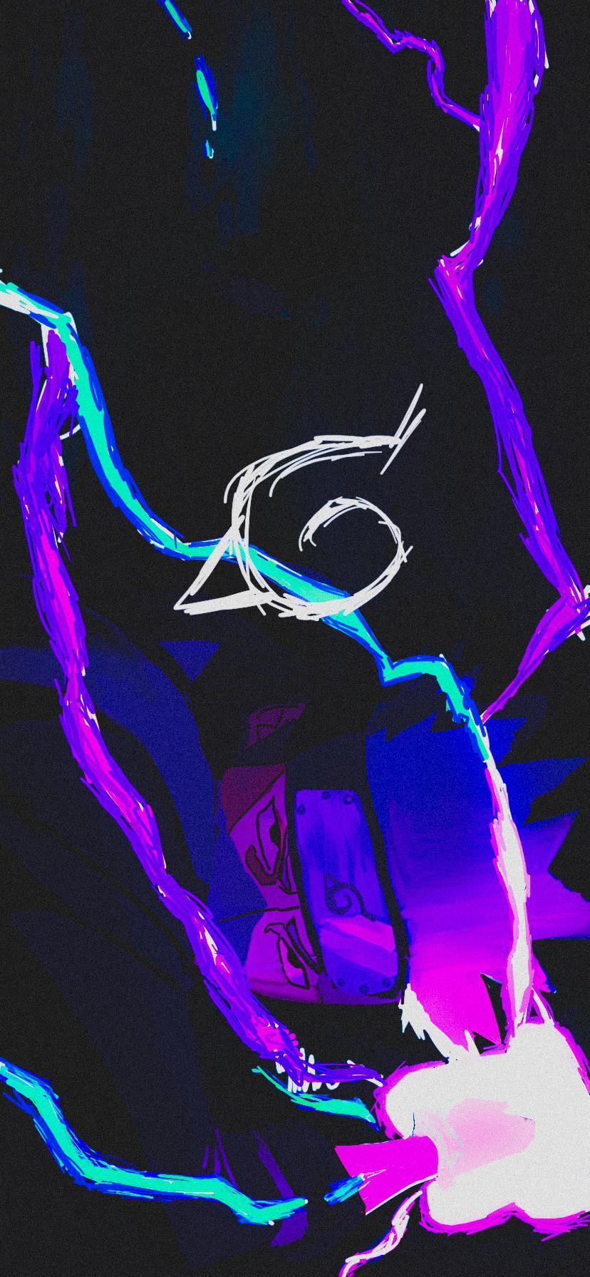 Naruto Neon Phone HD Background 828x1792