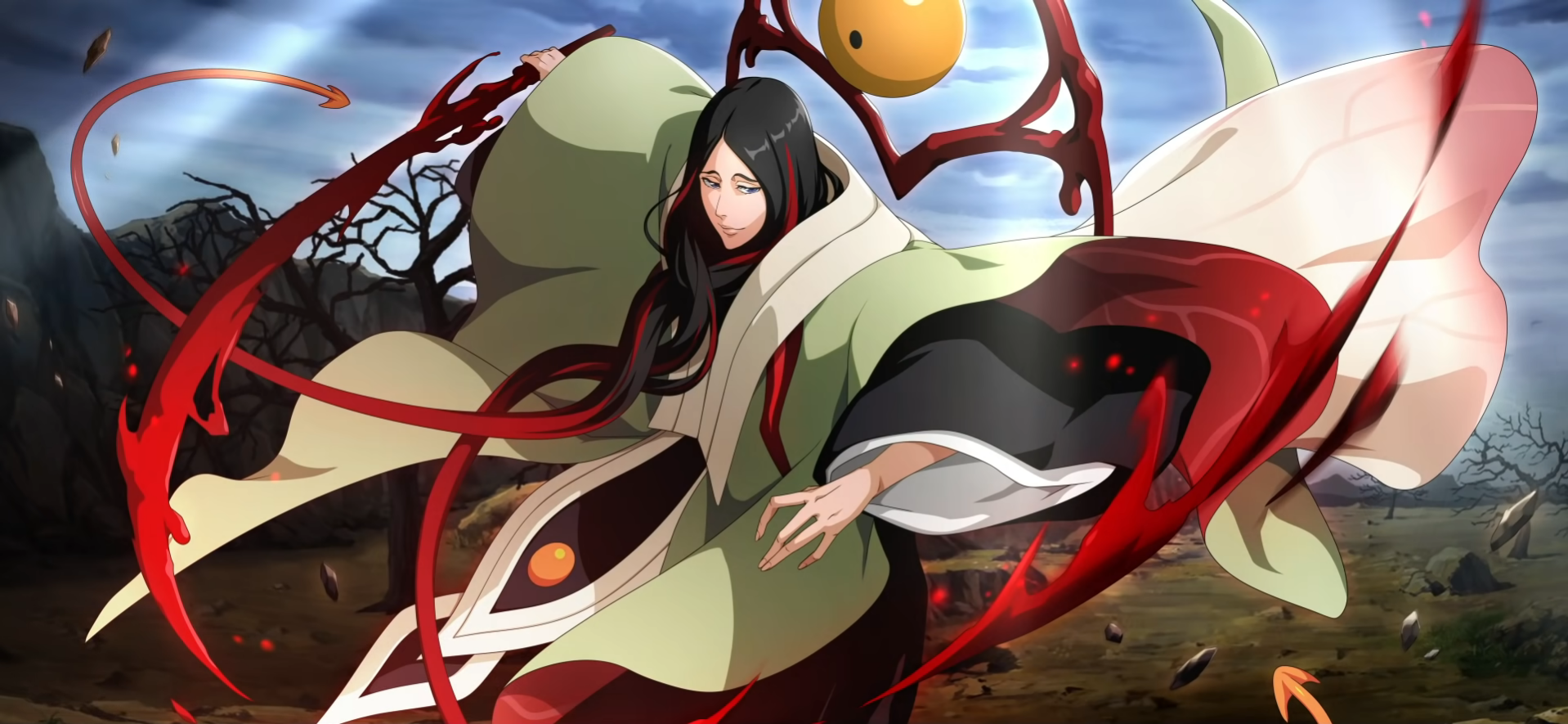 Unohana Retsu Laptop Wallpaper 1918x886