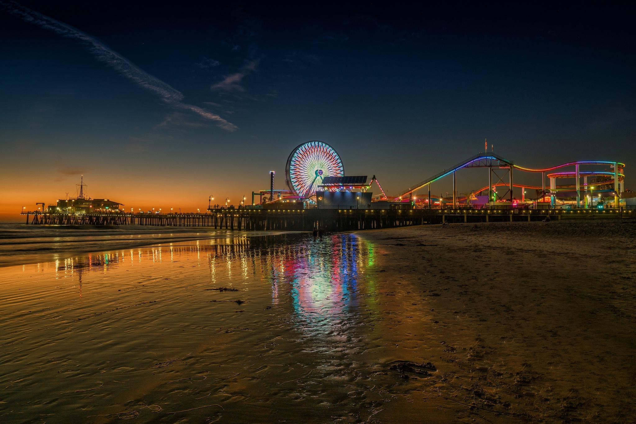 Santa Monica Pier Desktop Background 2048x1366