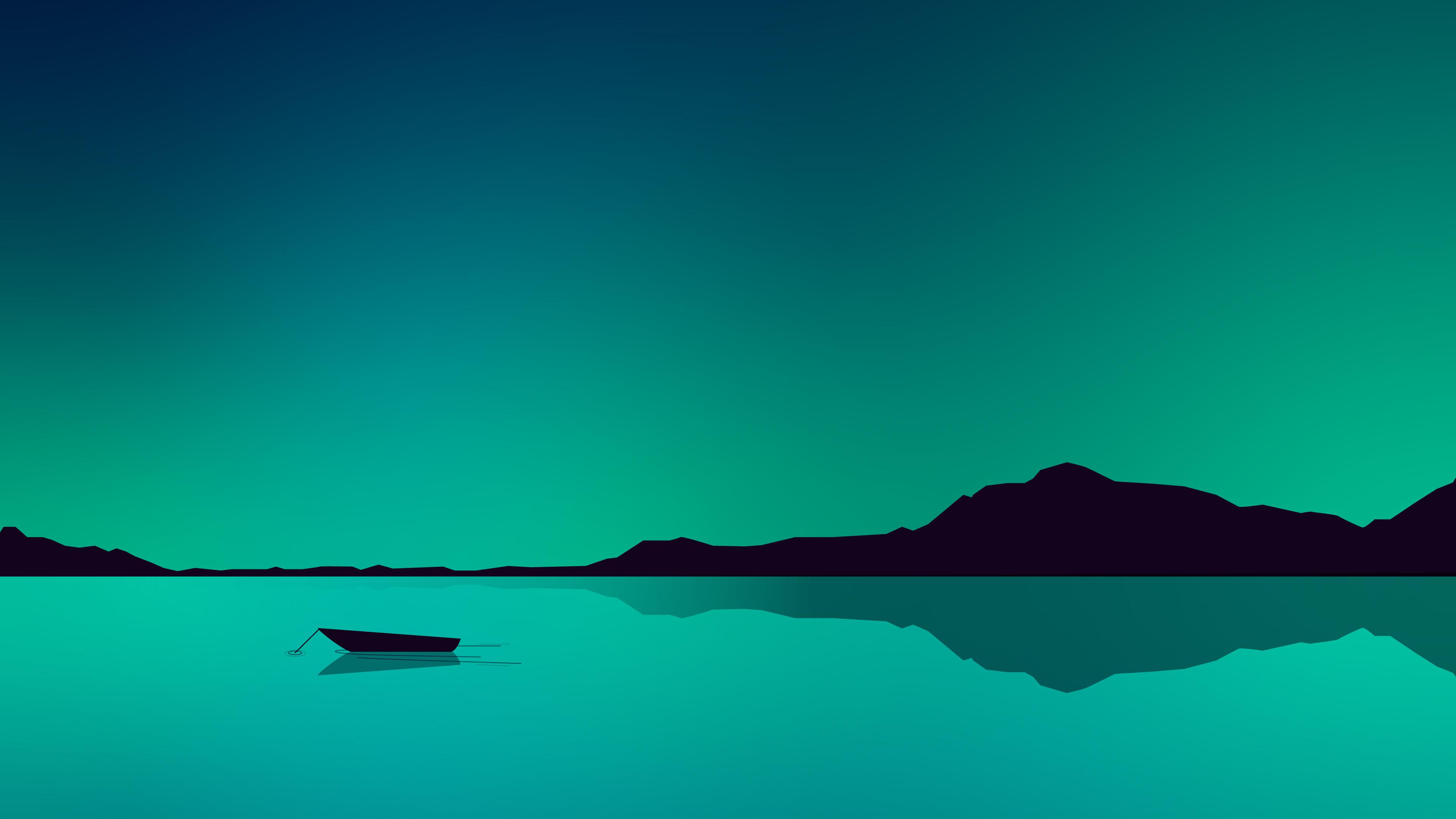 Green Minimalist 4k UHD Wallpaper 3840x2160