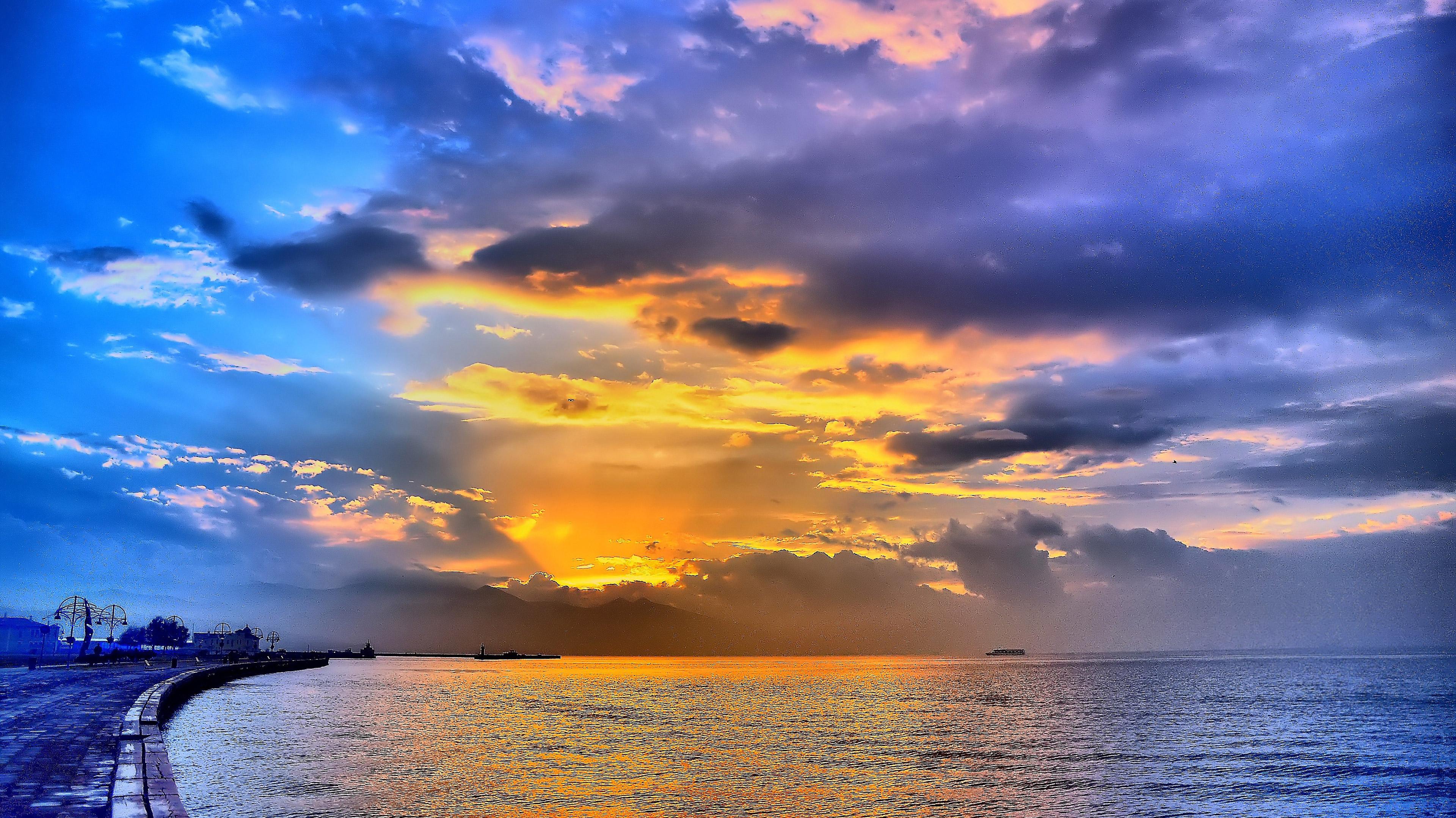 Ocean Sunset 4k UHD Wallpaper 3840x2160