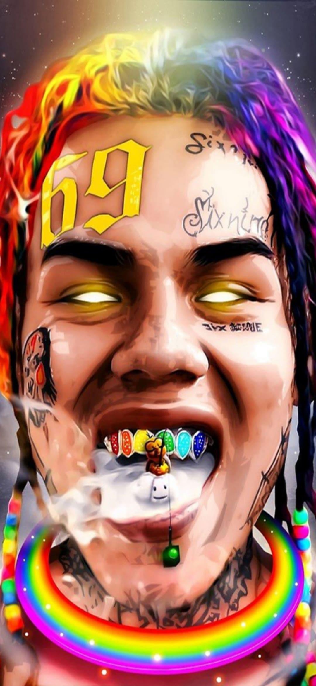 Aesthetic 6ix9ine iPhone 13 Mini Wallpaper 1080x2340