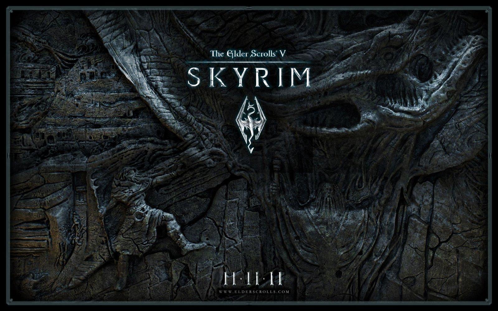 Skyrim Laptop Background 1600x1000