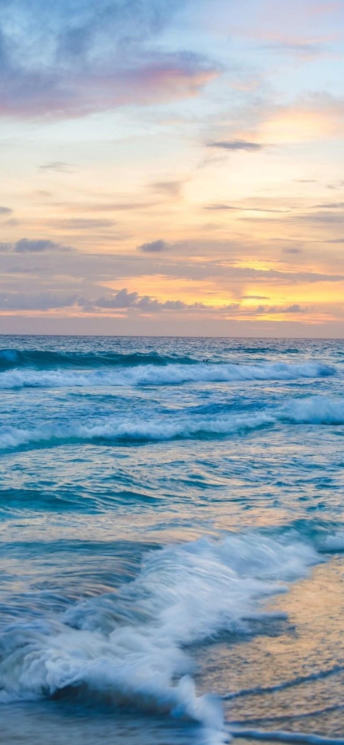 Ocean Sunset iPhone 11 Pro Wallpaper 1125x2436