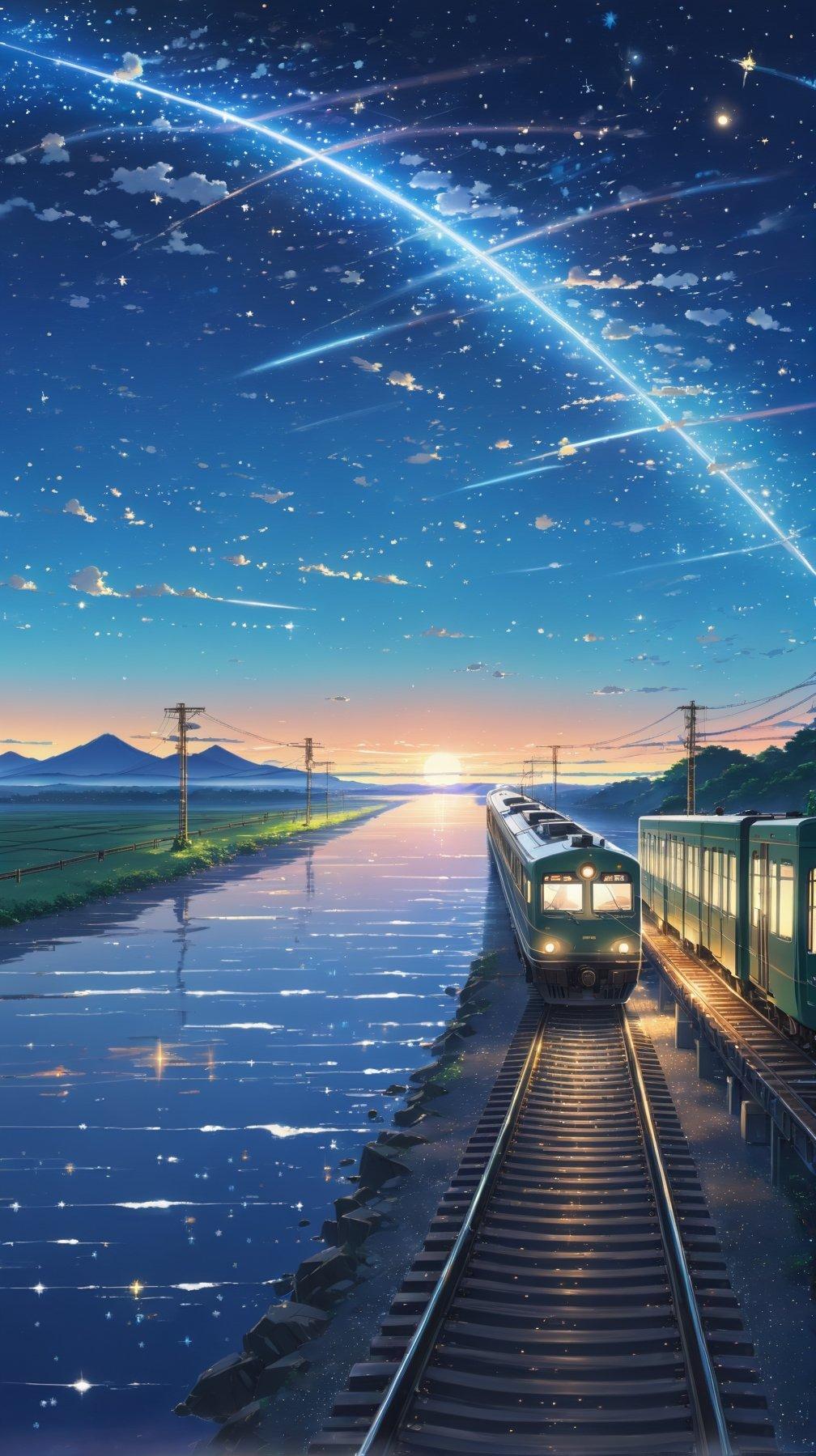 Anime Train Mobile Wallpaper 1008x1800