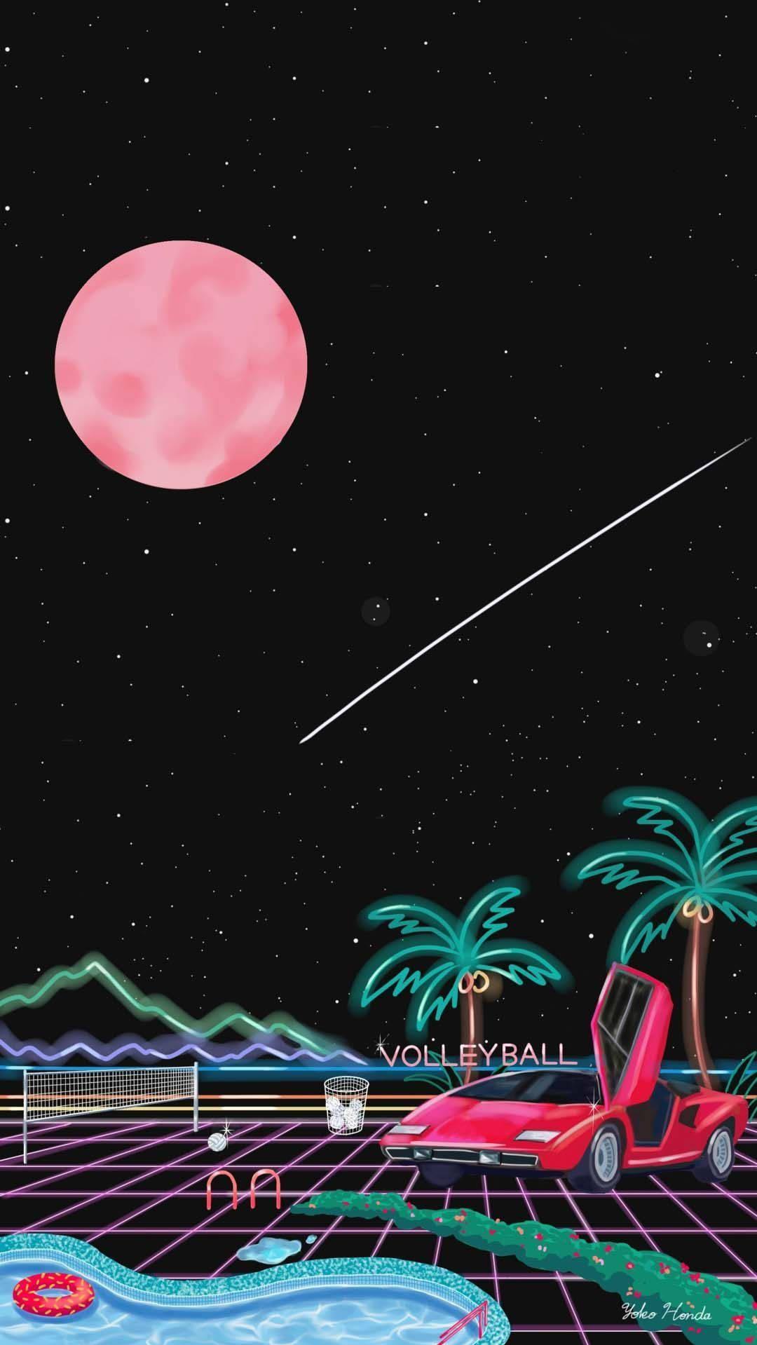 Vaporwave Mobile Wallpaper 1080x1920