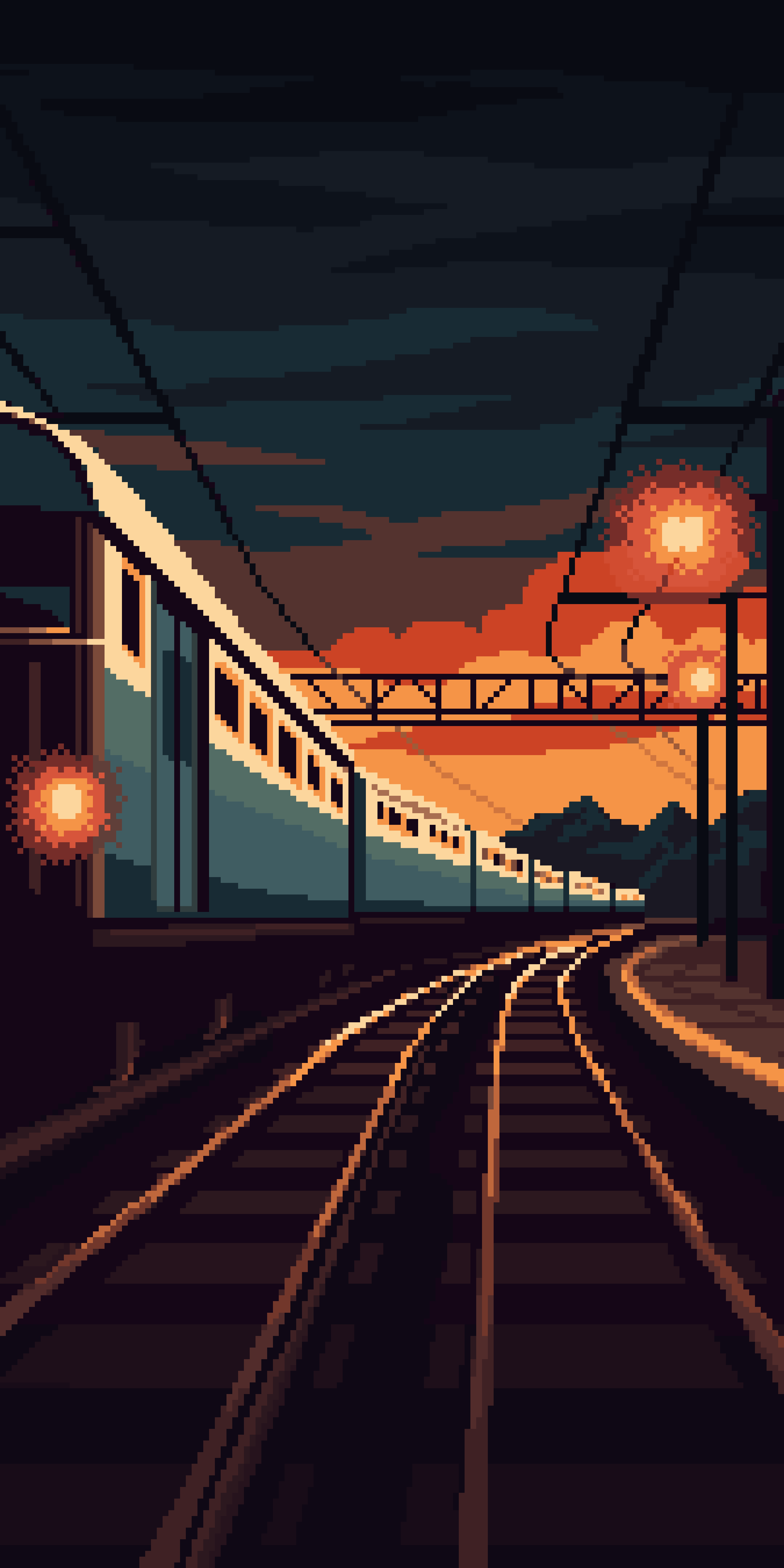 Anime Train Wallpaper for iPhone 2700x5400