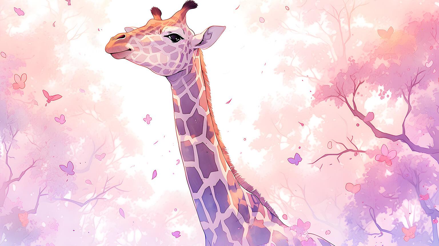 Giraffe HD Wallpaper 1536x864