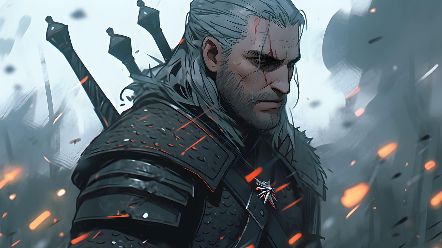 Geralt Of Rivia Desktop Background 1536x864