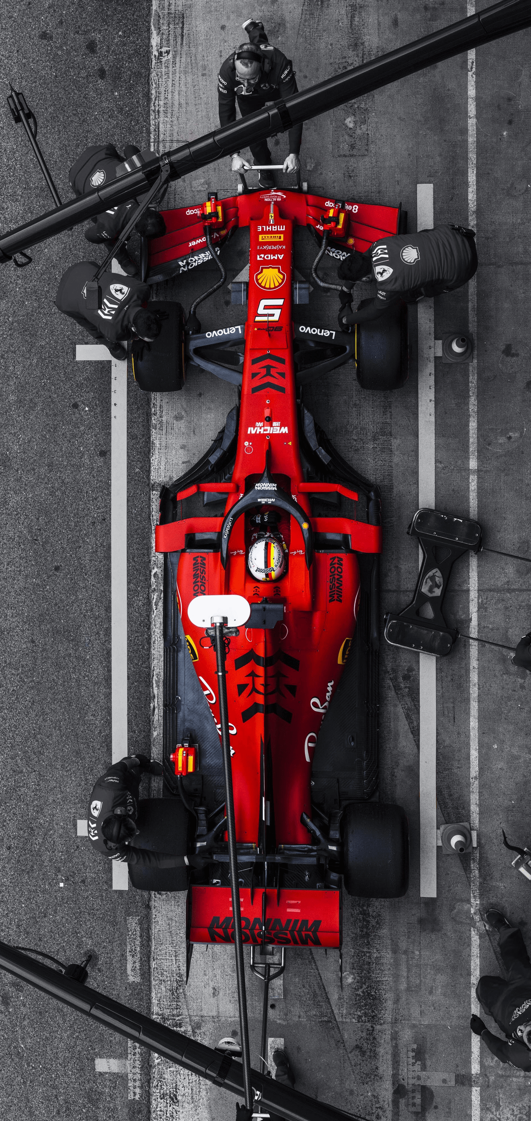 Vettel Phone Wallpaper 1080x2279