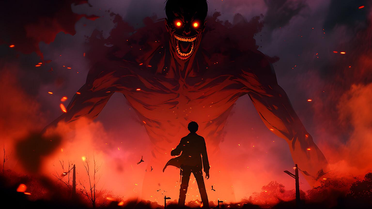 Attack On Titan Laptop Background 1536x864