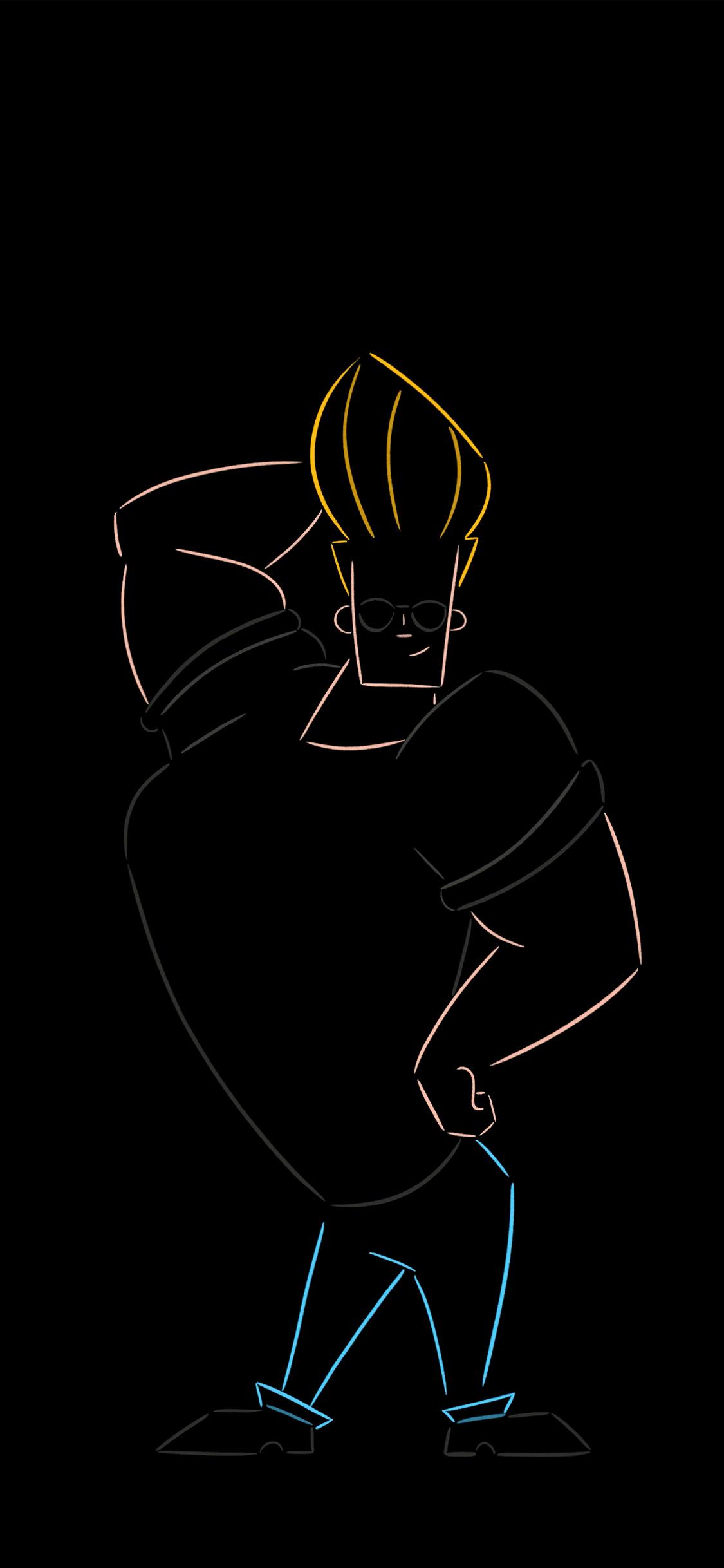 Johnny Bravo iPhone 11 Pro Wallpaper 1125x2436