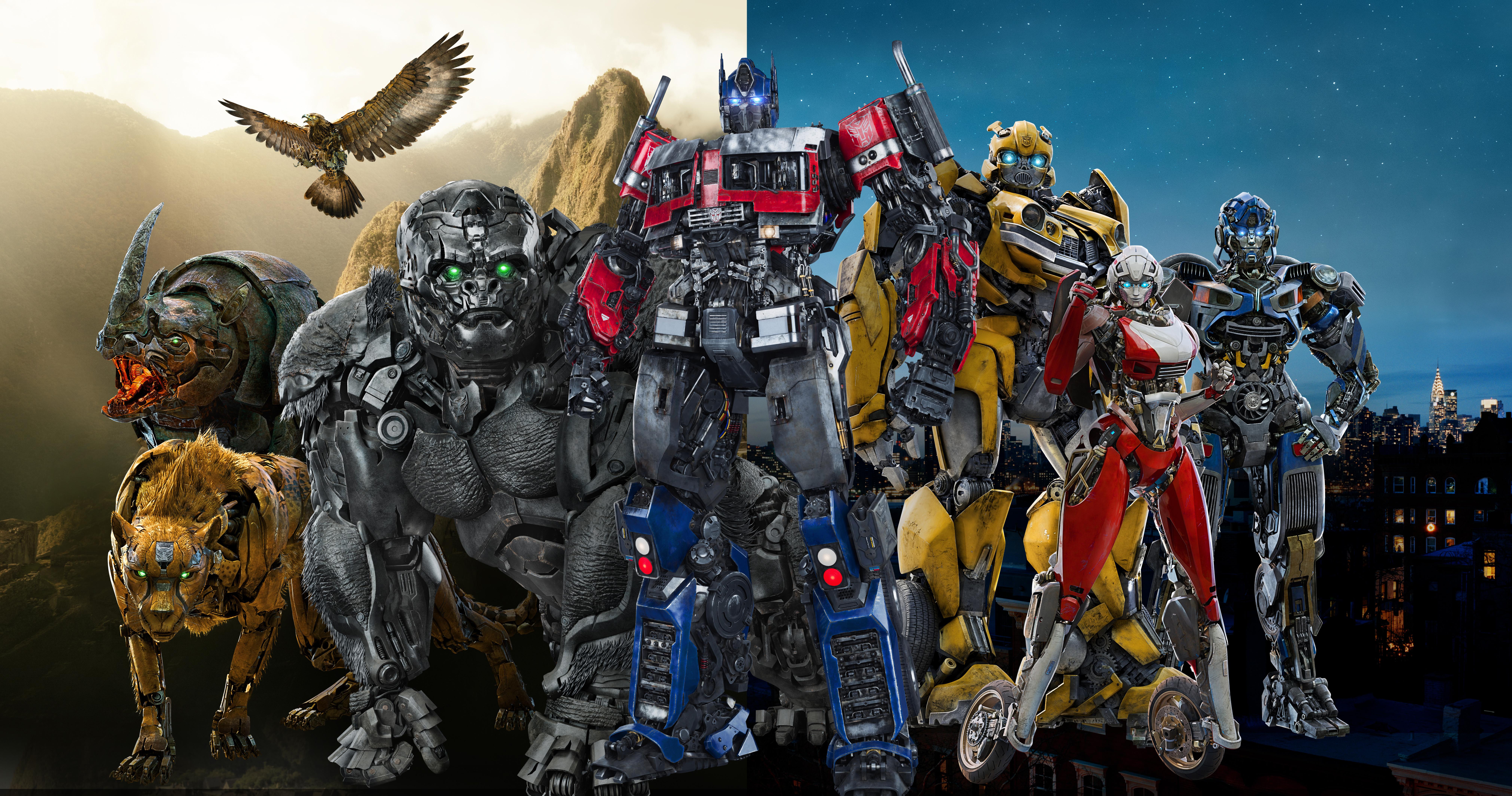 Transformers Rise Of The Beasts Laptop Background 8079x4252