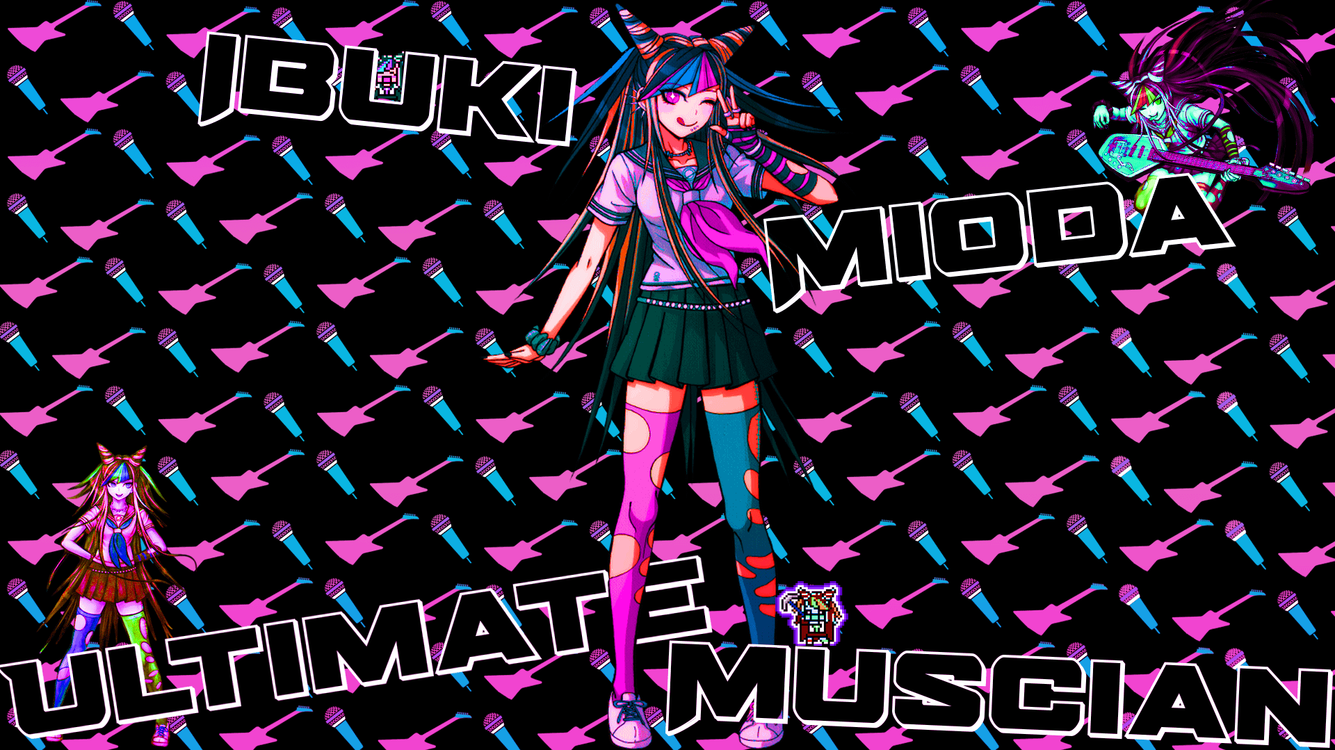 Ibuki Mioda Full HD 1080p Wallpaper 1920x1080