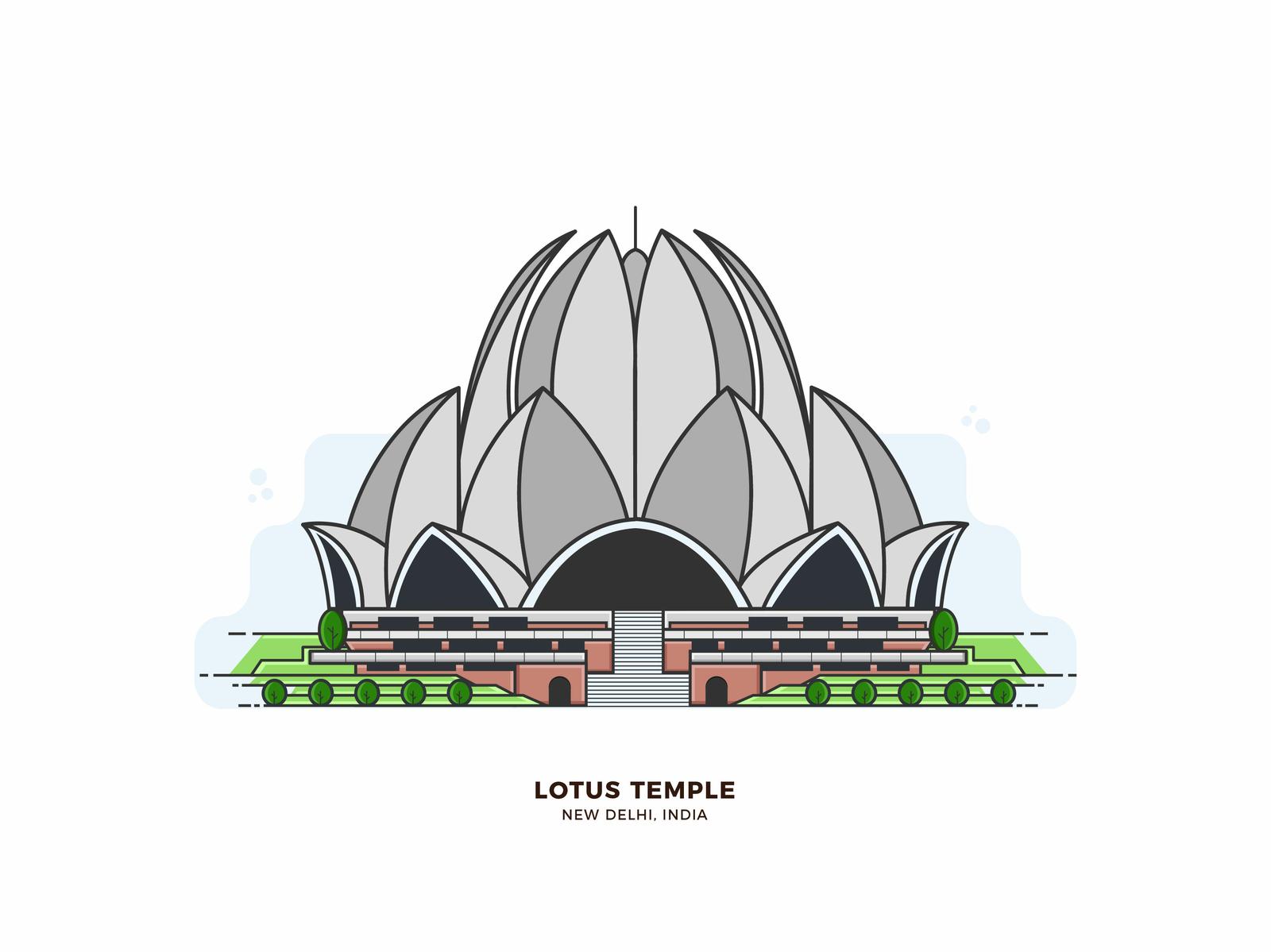 Lotus Temple Laptop Background 1600x1200