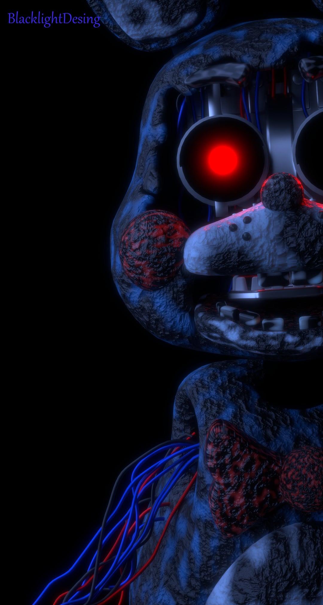 Nightmare Bonnie Phone Wallpaper 1080x2021