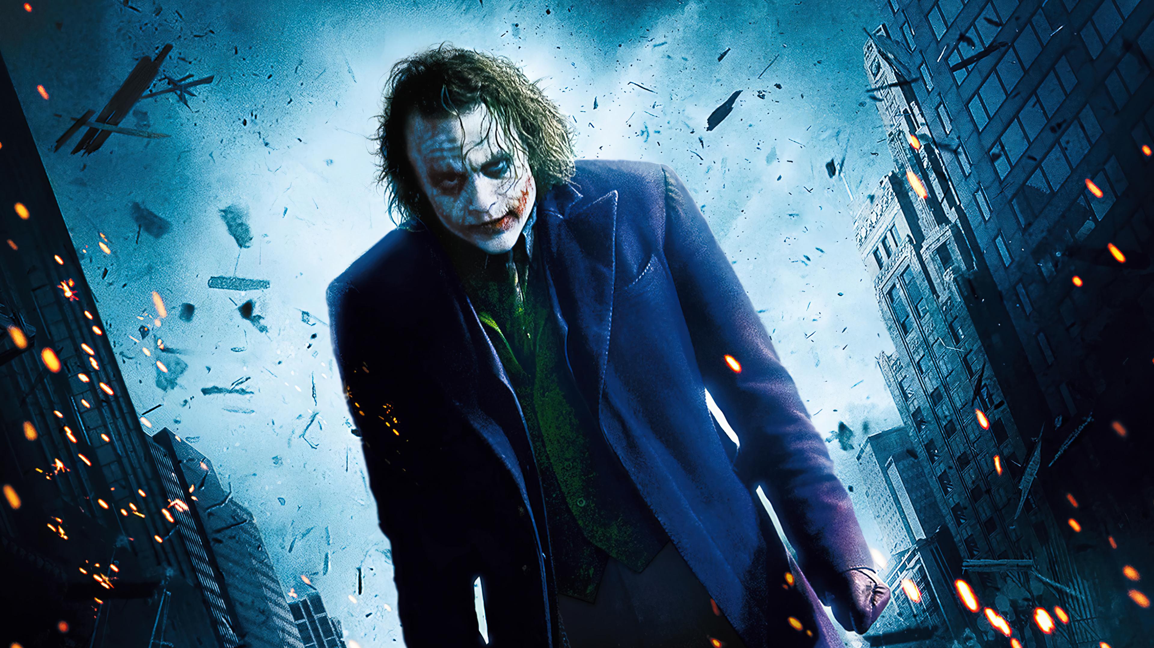 Joker Heath Ledger 4k UHD Wallpaper 3840x2160