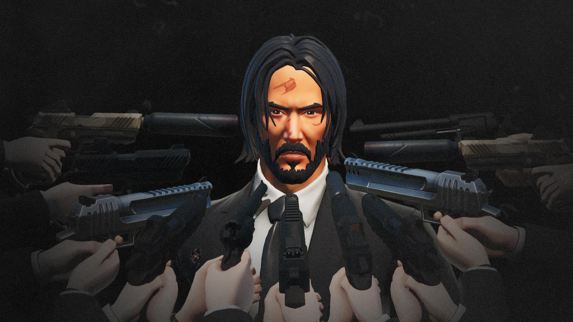 John Wick Fortnite Full HD 1080p Wallpaper 1920x1080