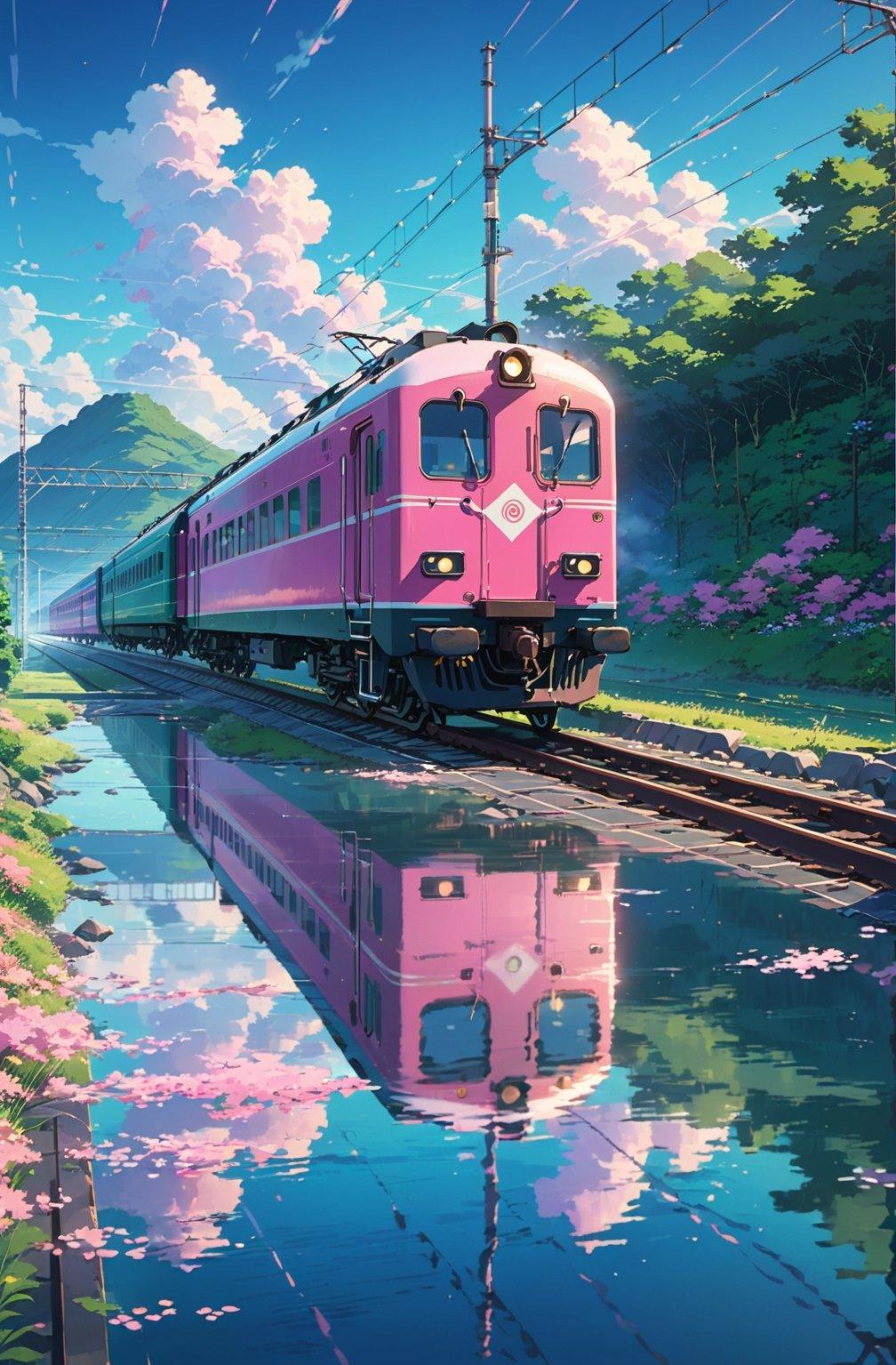 Anime Train Android Wallpaper Image 1008x1536