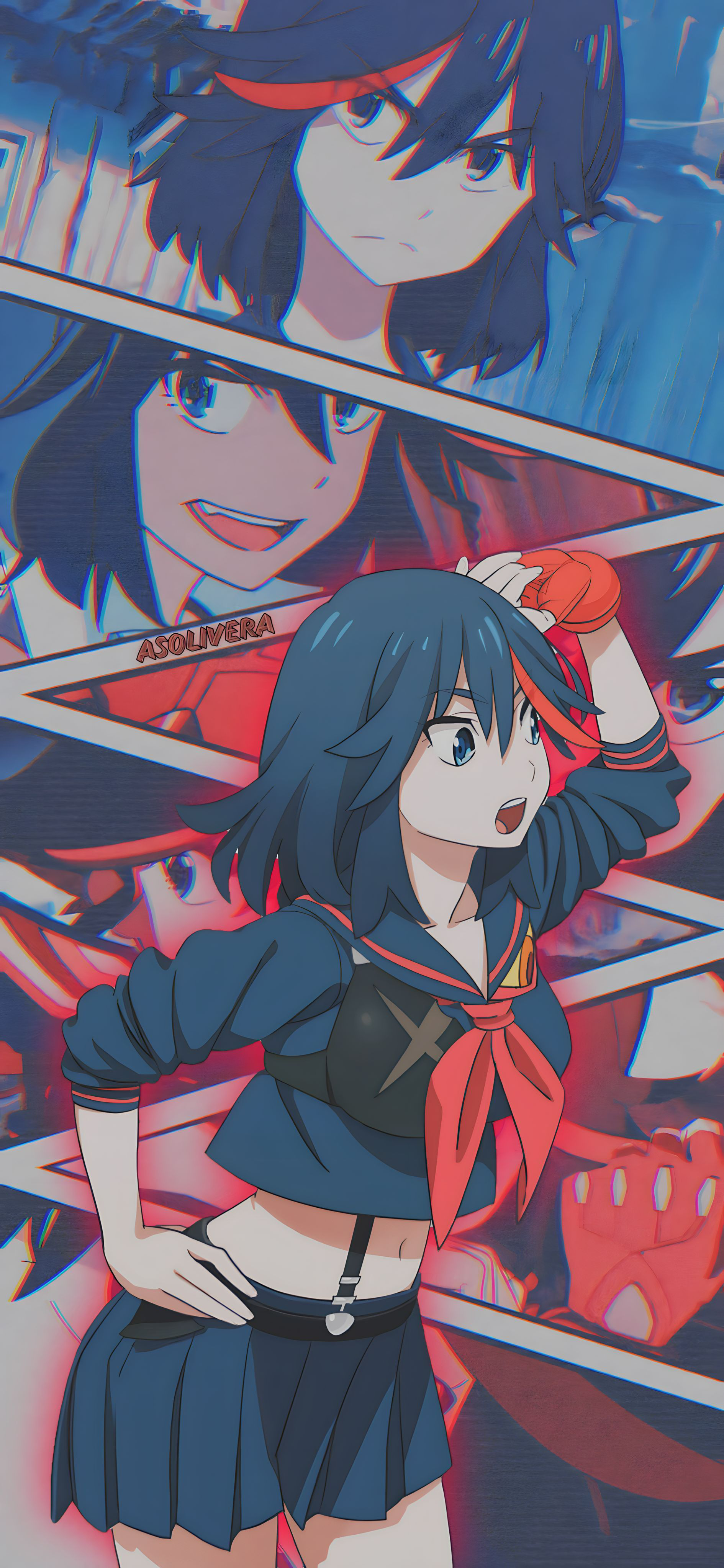 Kill La Kill Phone Background 1890x4096