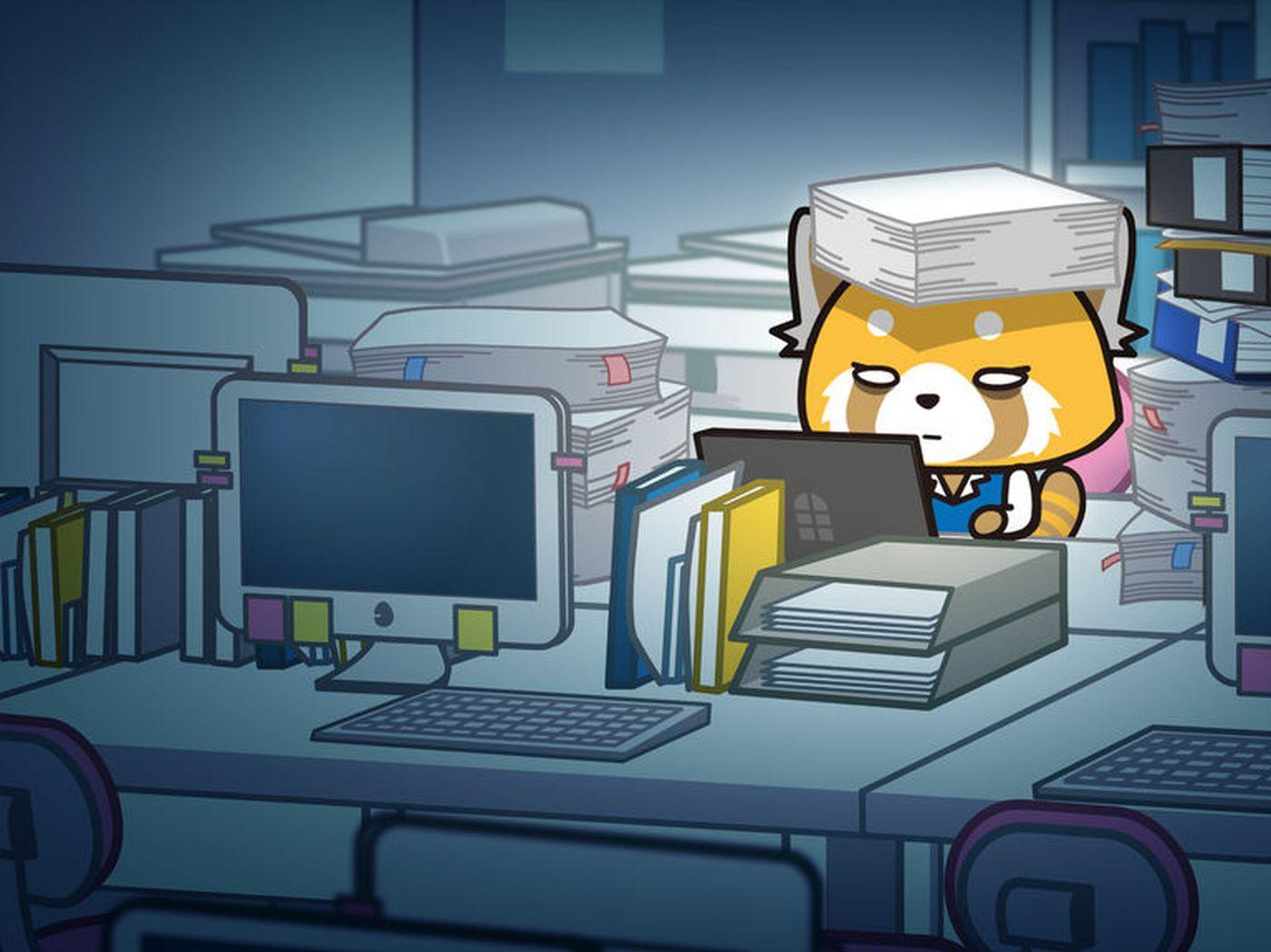 Title Aggretsuko Desktop Wallpaper 1400x1050