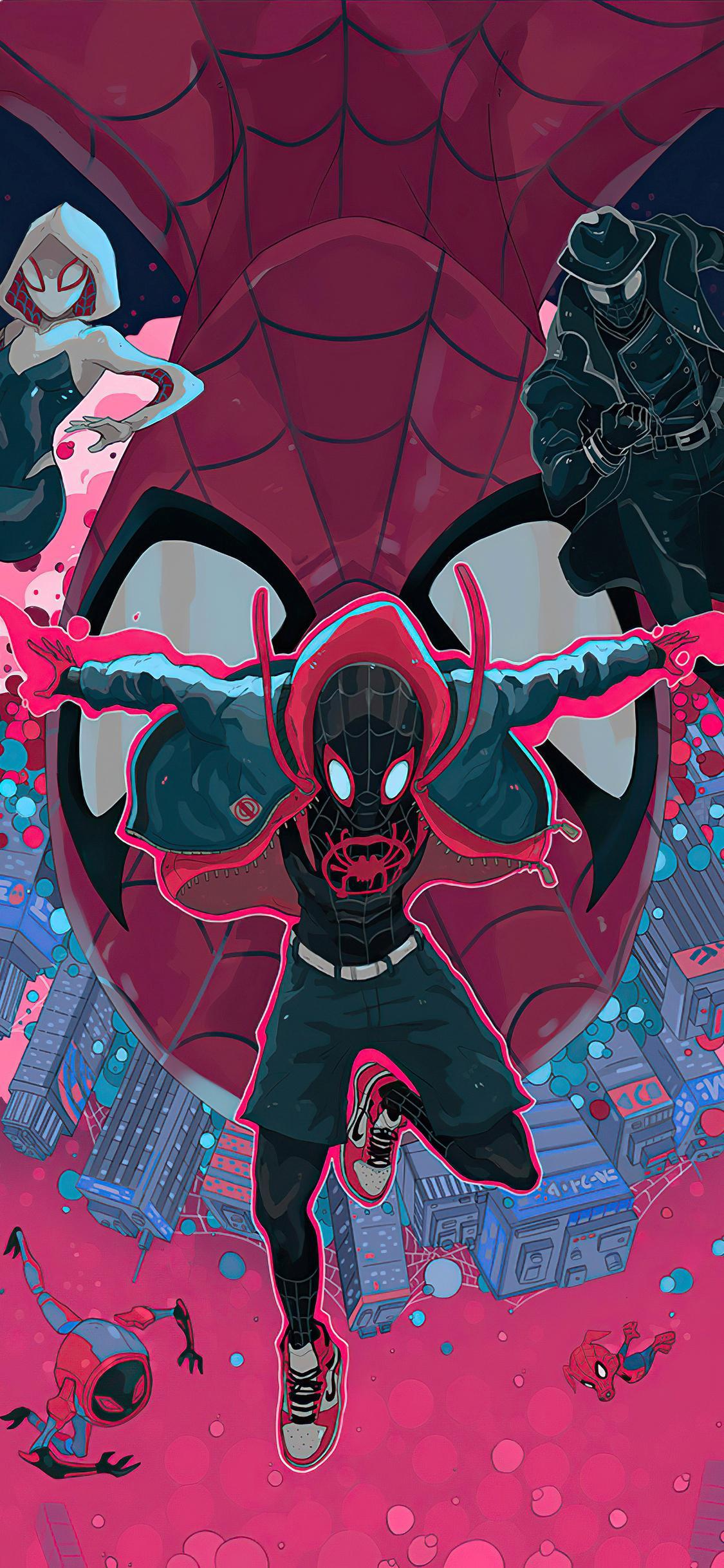 Spiderman Into The Spider Verse 2 iPhone 11 Pro Wallpaper 1125x2436