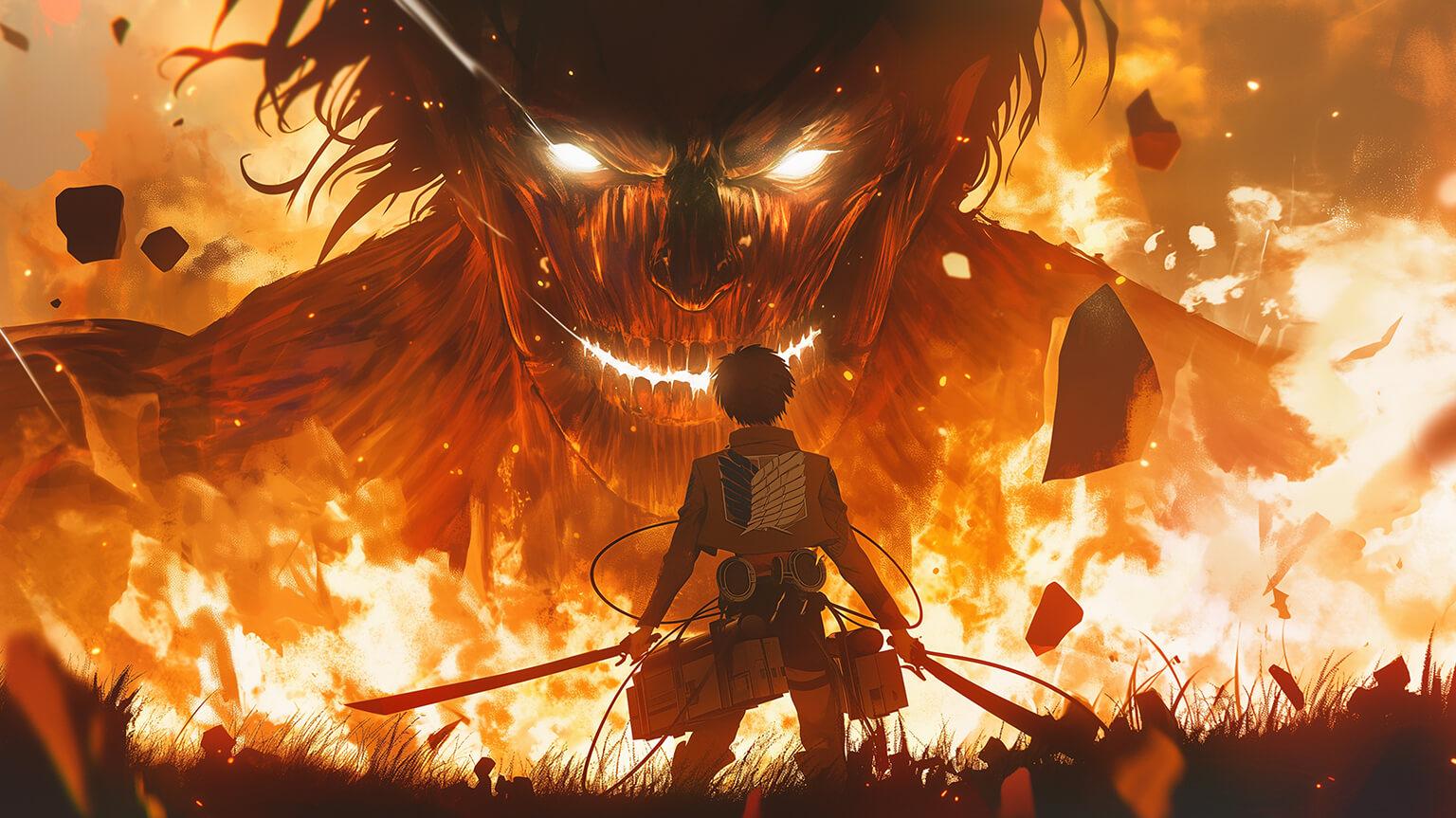 Attack On Titan Laptop Background 1536x864