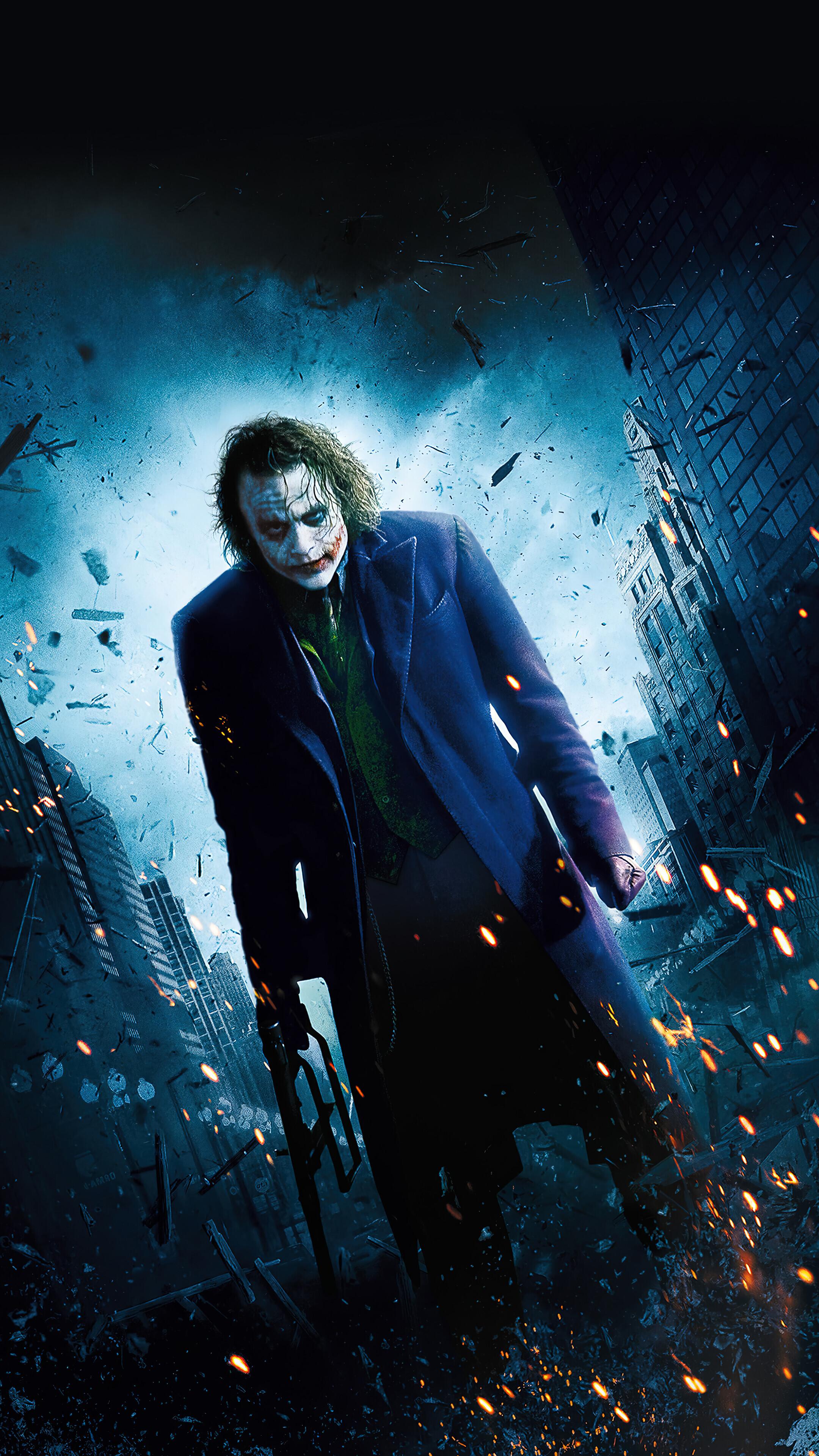 Joker Heath Ledger 4k Phone Wallpaper 2160x3840