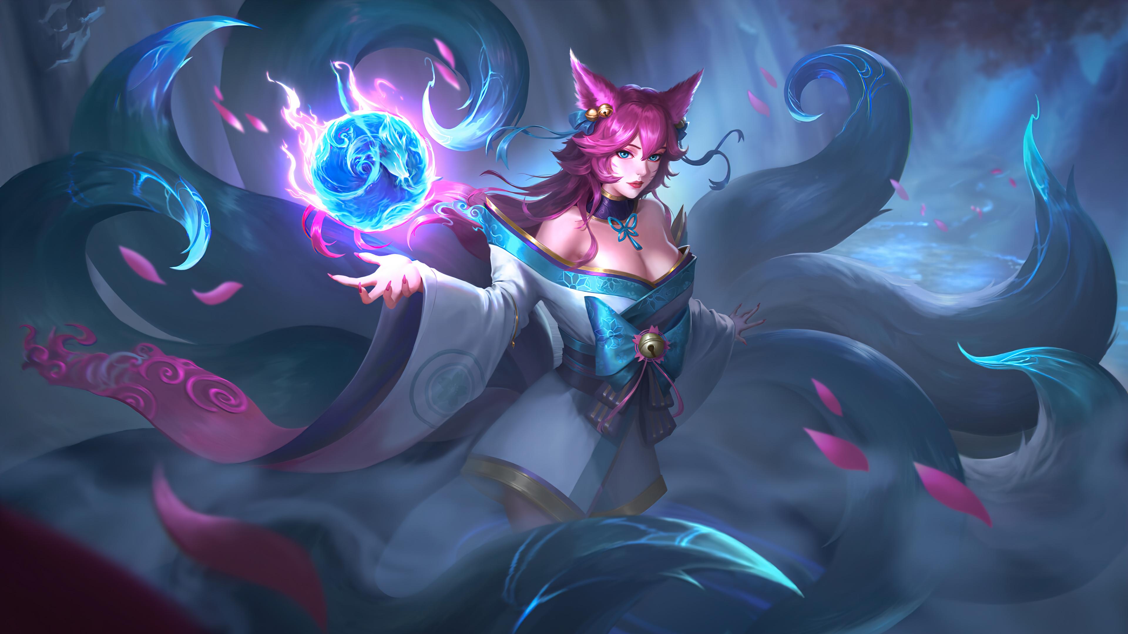 Ahri 4k UHD Wallpaper 3840x2160